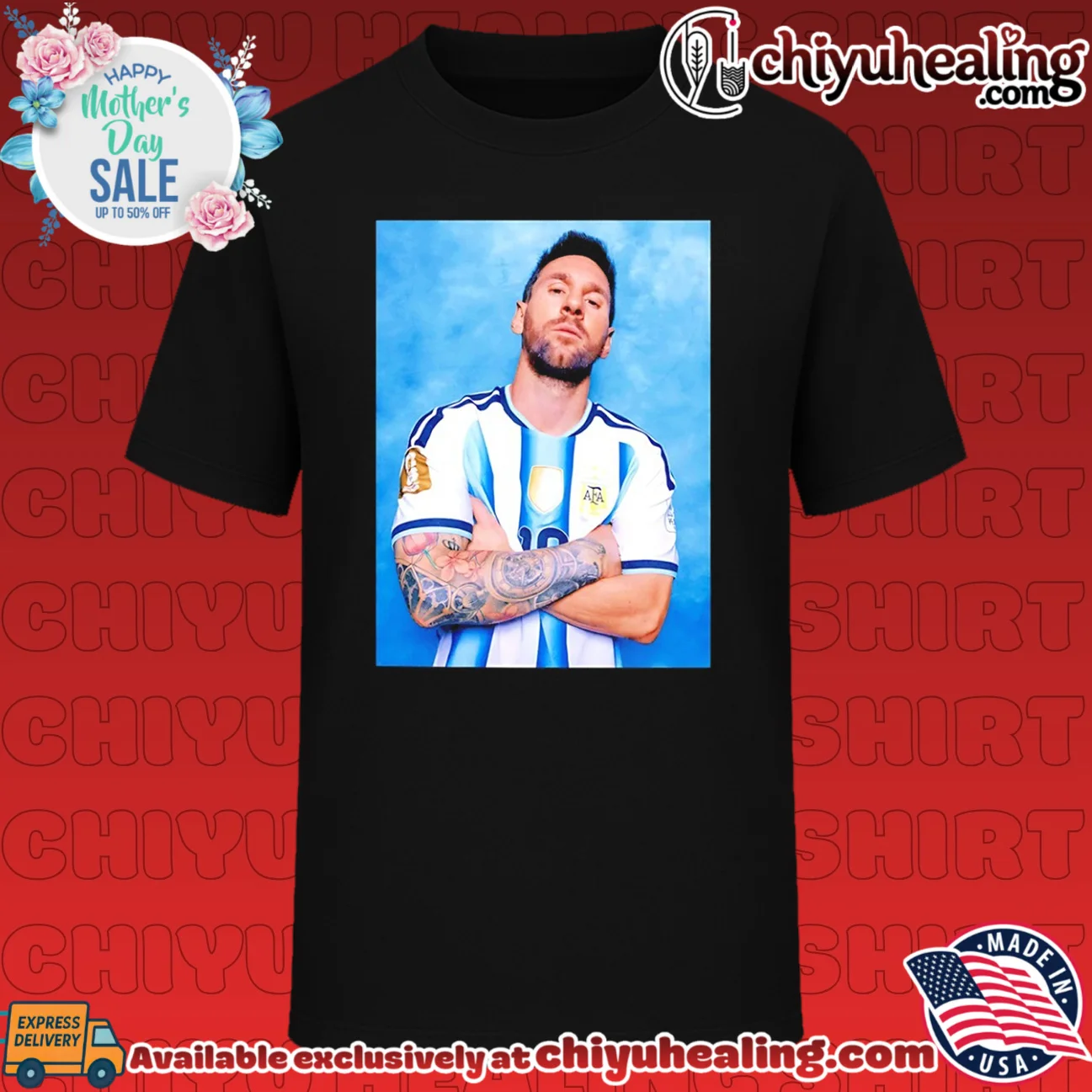 Lionel Messi Argentina National Football Team graphic
