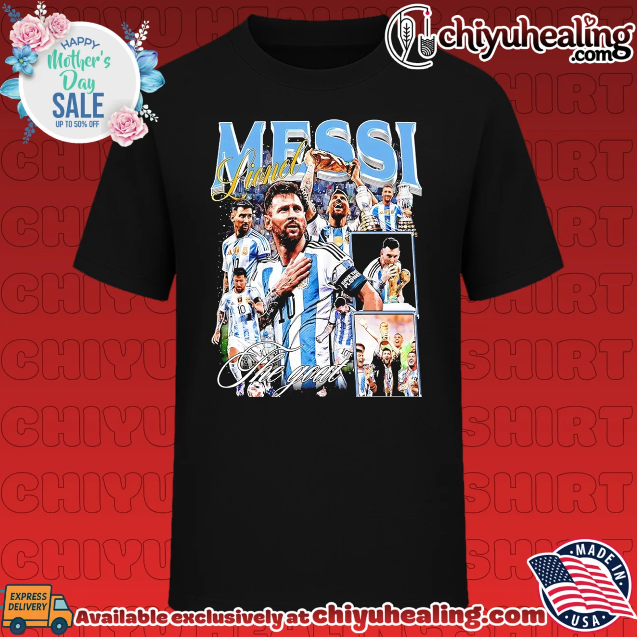 Lionel Messi Argentina National Football Team The Goat shirt & hoodie