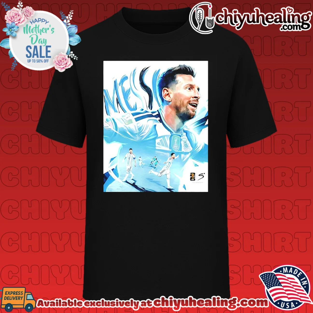 Lionel Messi Argentina National Team World Cup Champion graphic