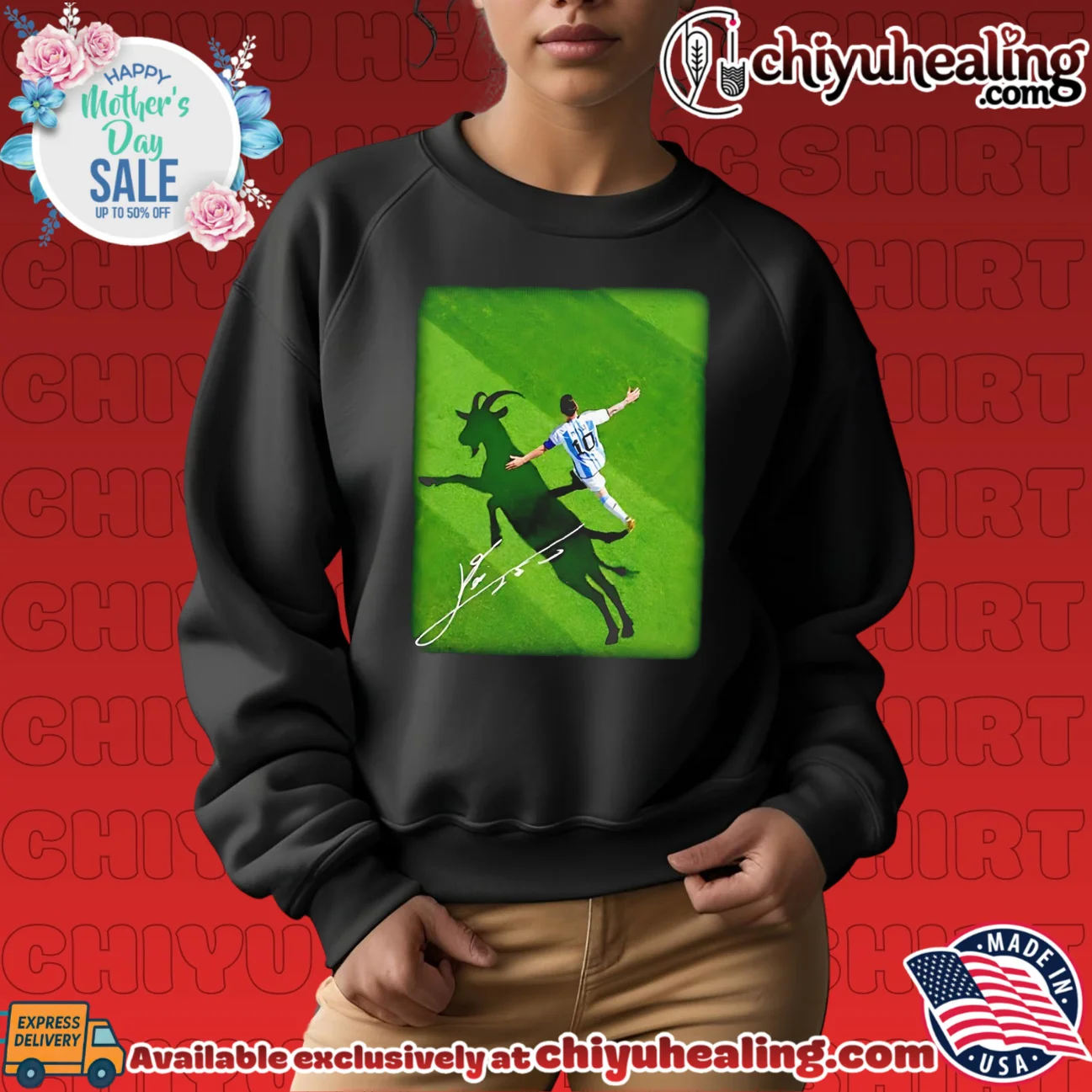 Lionel Messi GOAT signature shirt & hoodie Lionel Messi GOAT signature shirt & hoodie