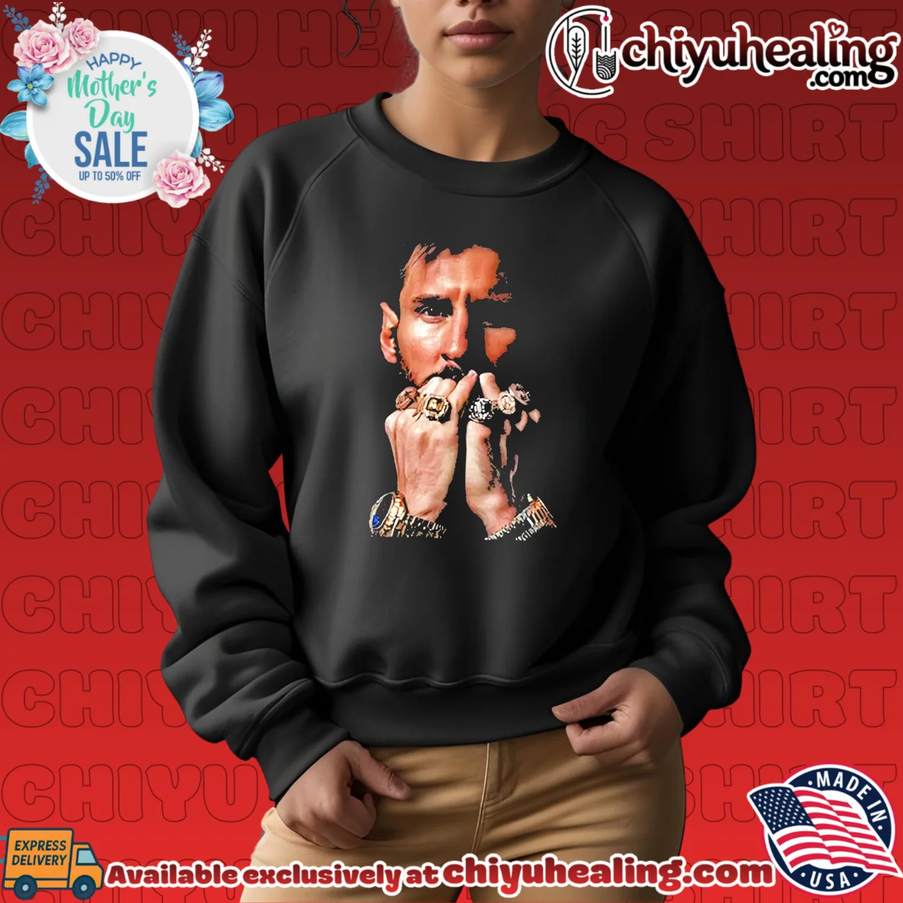 Lionel Messi Inter Miami CF Rings Portrait shirt & hoodie Lionel Messi Inter Miami CF Rings Portrait shirt & hoodie