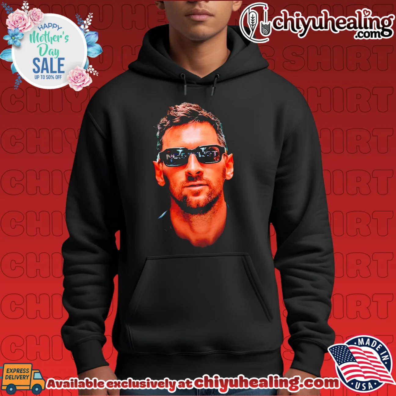 Lionel Messi Inter Miami Sunglasses Portrait shirt & hoodie Lionel Messi Inter Miami Sunglasses Portrait shirt & hoodie
