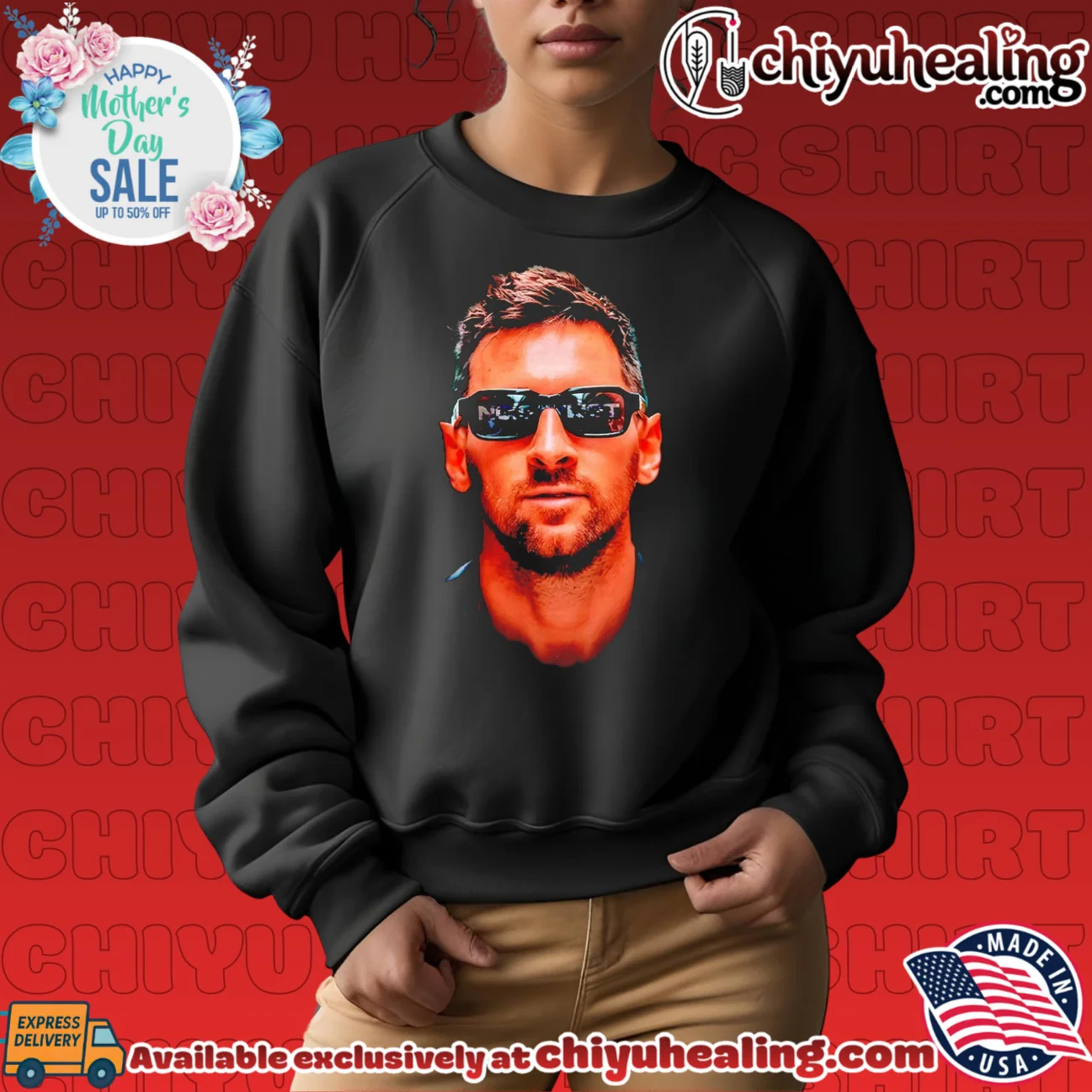 Lionel Messi Inter Miami Sunglasses Portrait shirt & hoodie Lionel Messi Inter Miami Sunglasses Portrait shirt & hoodie