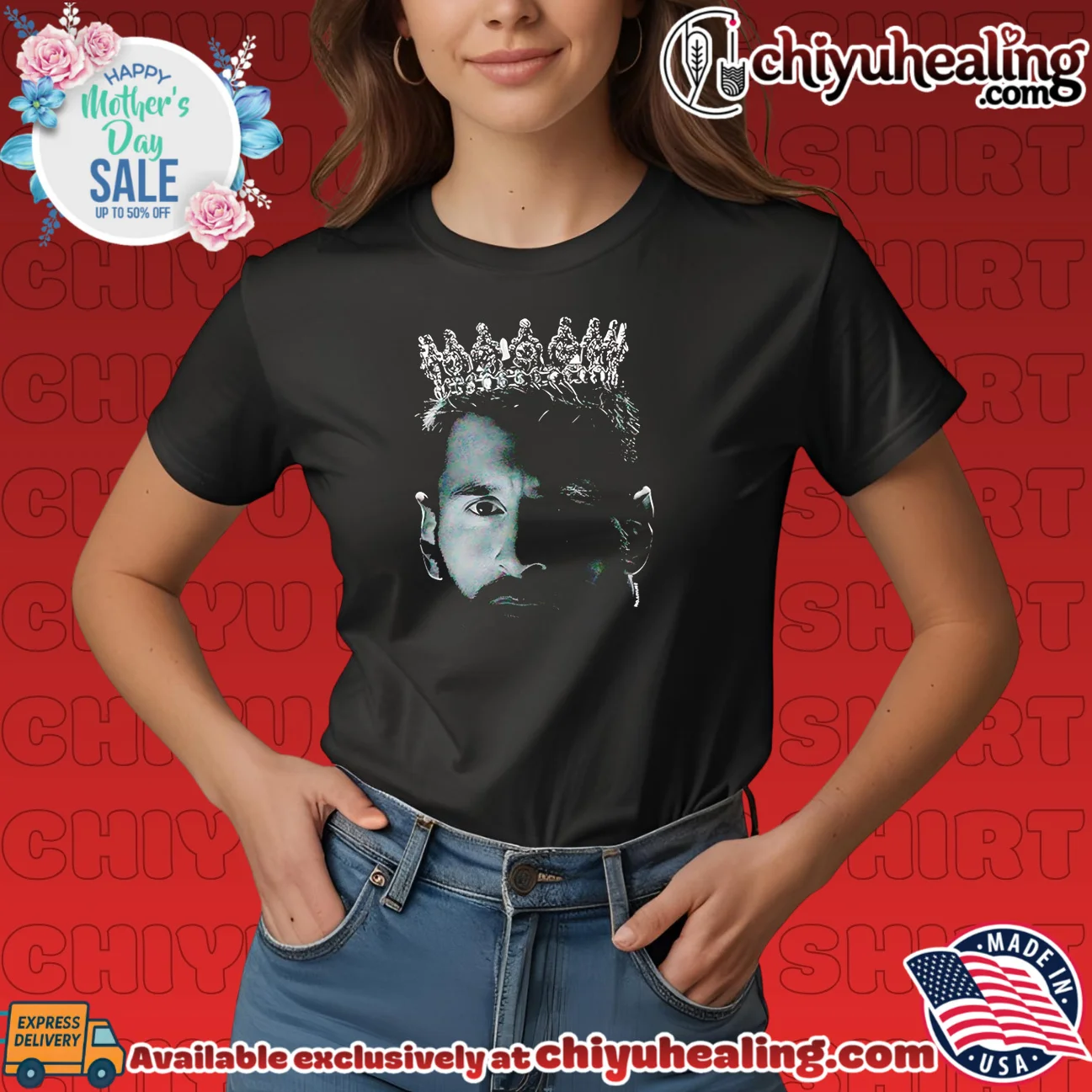 Lionel Messi King Crown Portrait Inter Miami shirt & hoodie Lionel Messi King Crown Portrait Inter Miami shirt & hoodie