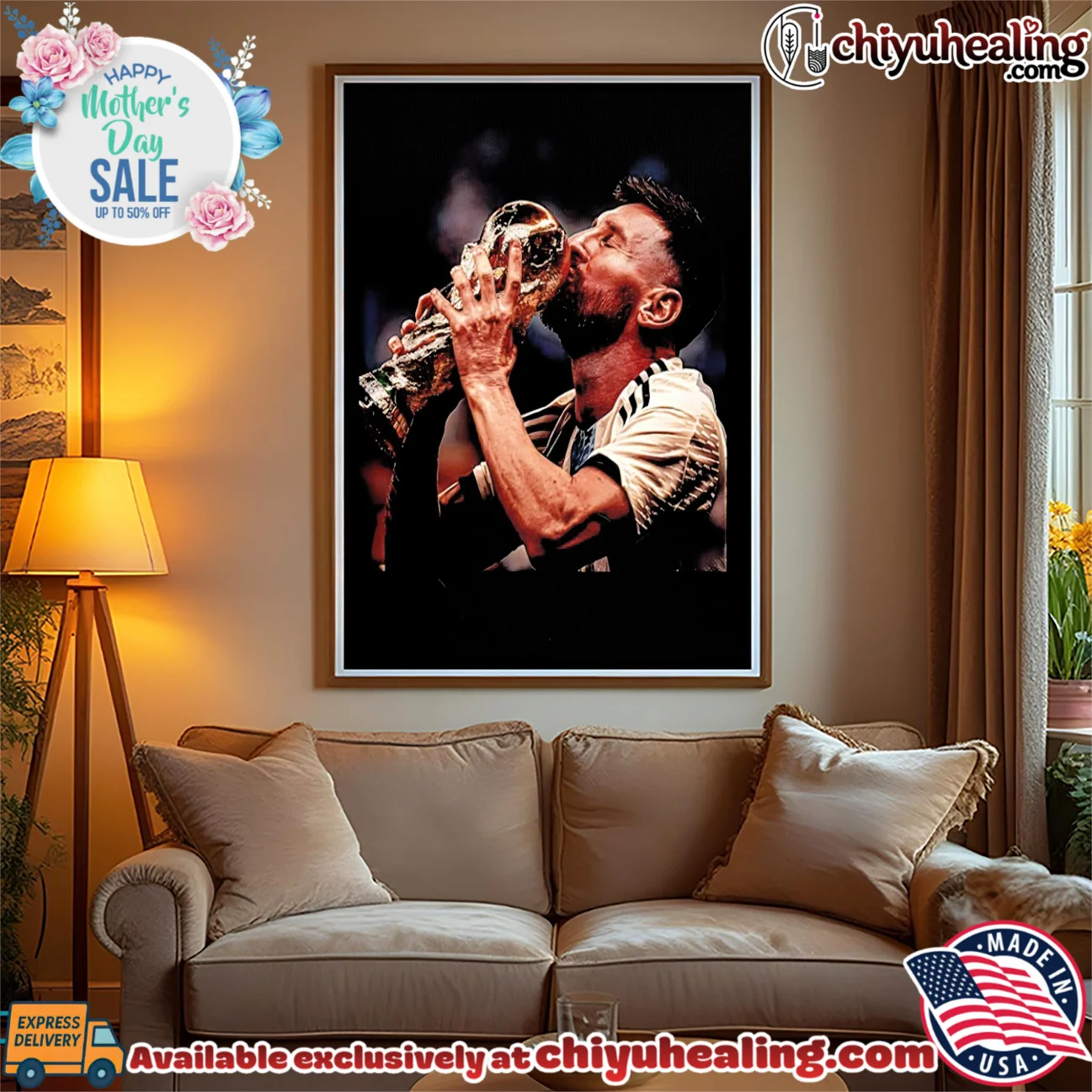 Lionel Messi Kissing the FIFA World Cup Trophy Argentina shirt & hoodie Lionel Messi Kissing the FIFA World Cup Trophy Argentina shirt & hoodie