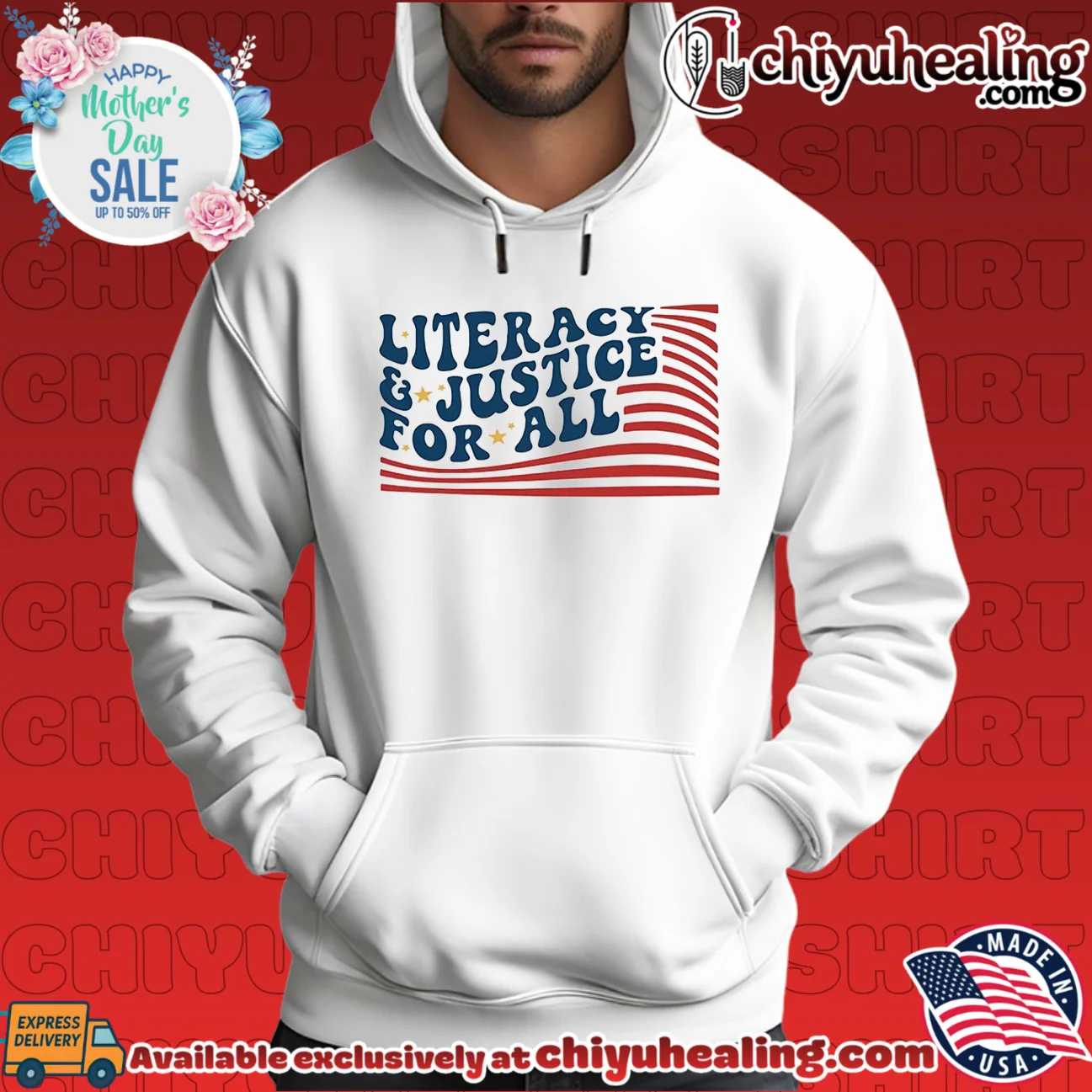 Literacy and Justice for All reading teacher shirt & hoodie Literacy and Justice for All reading teacher shirt & hoodie