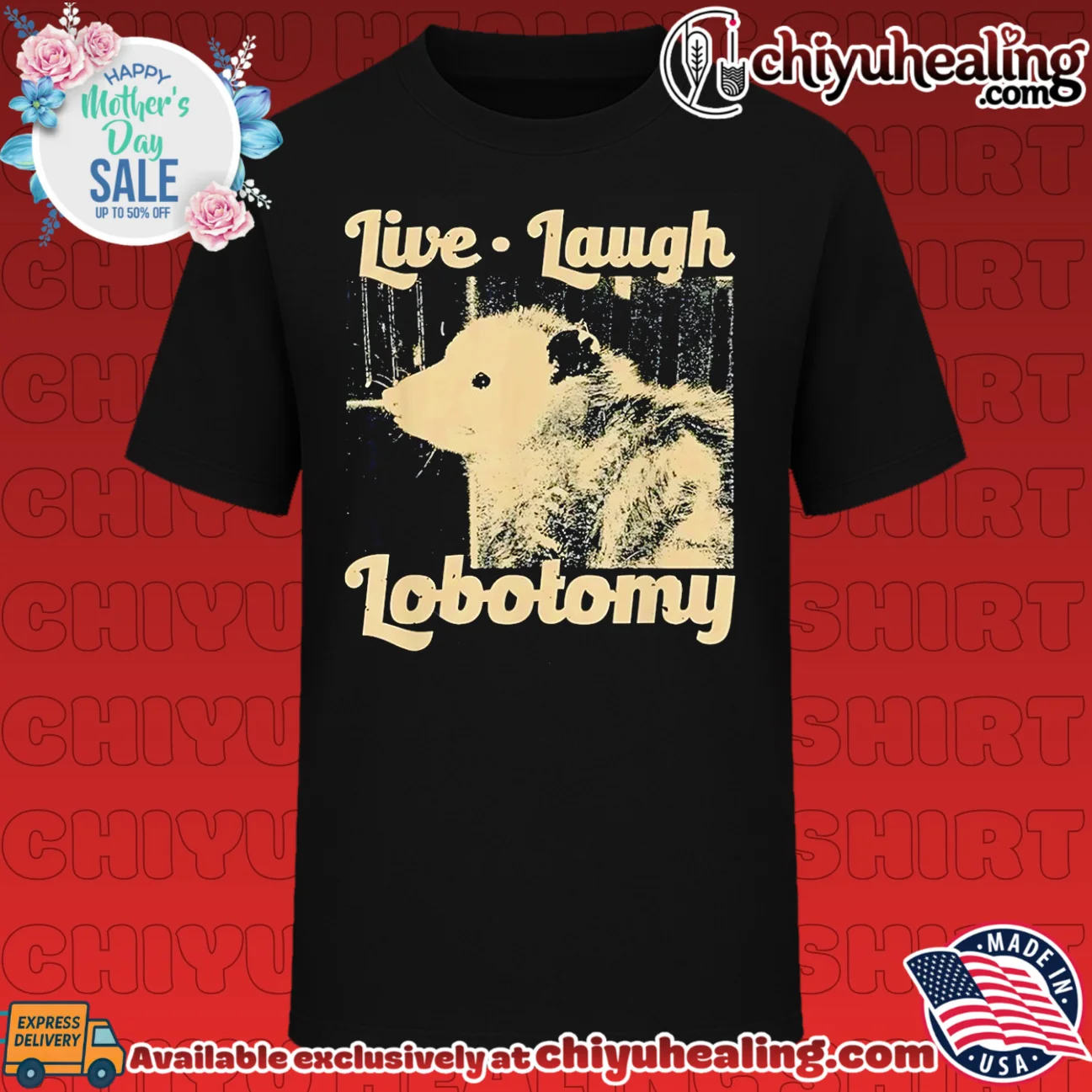 Live Laugh Lobotomy parody vintage shirt & hoodie