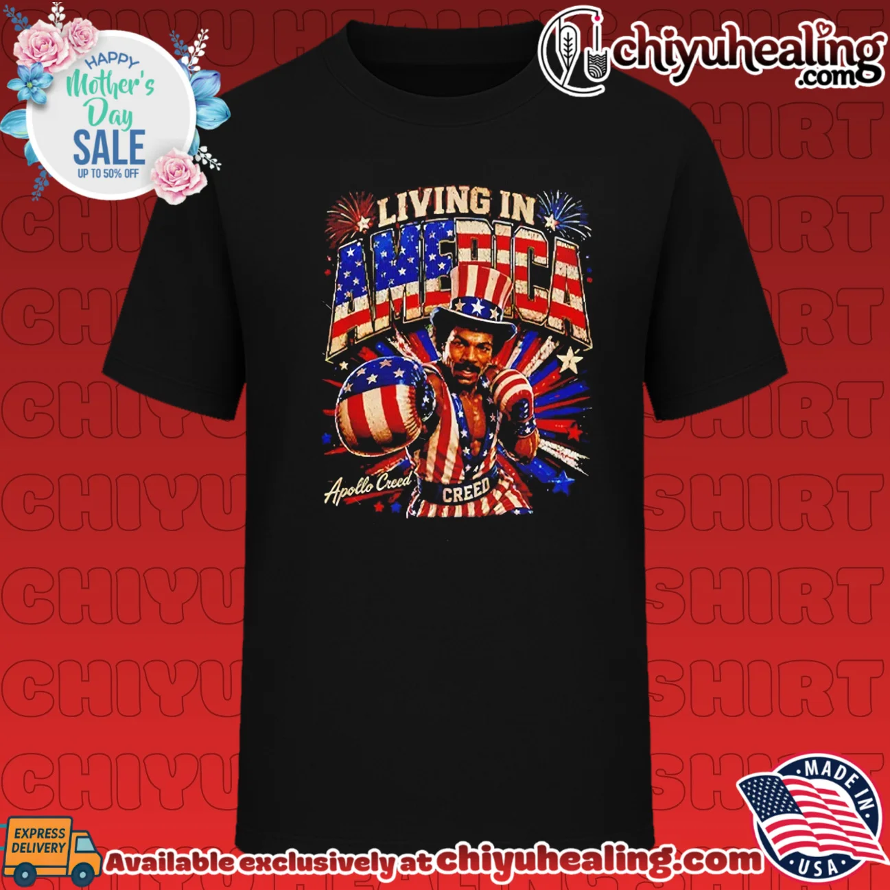 Living In America Rocky Apollo Creed 4th Of July