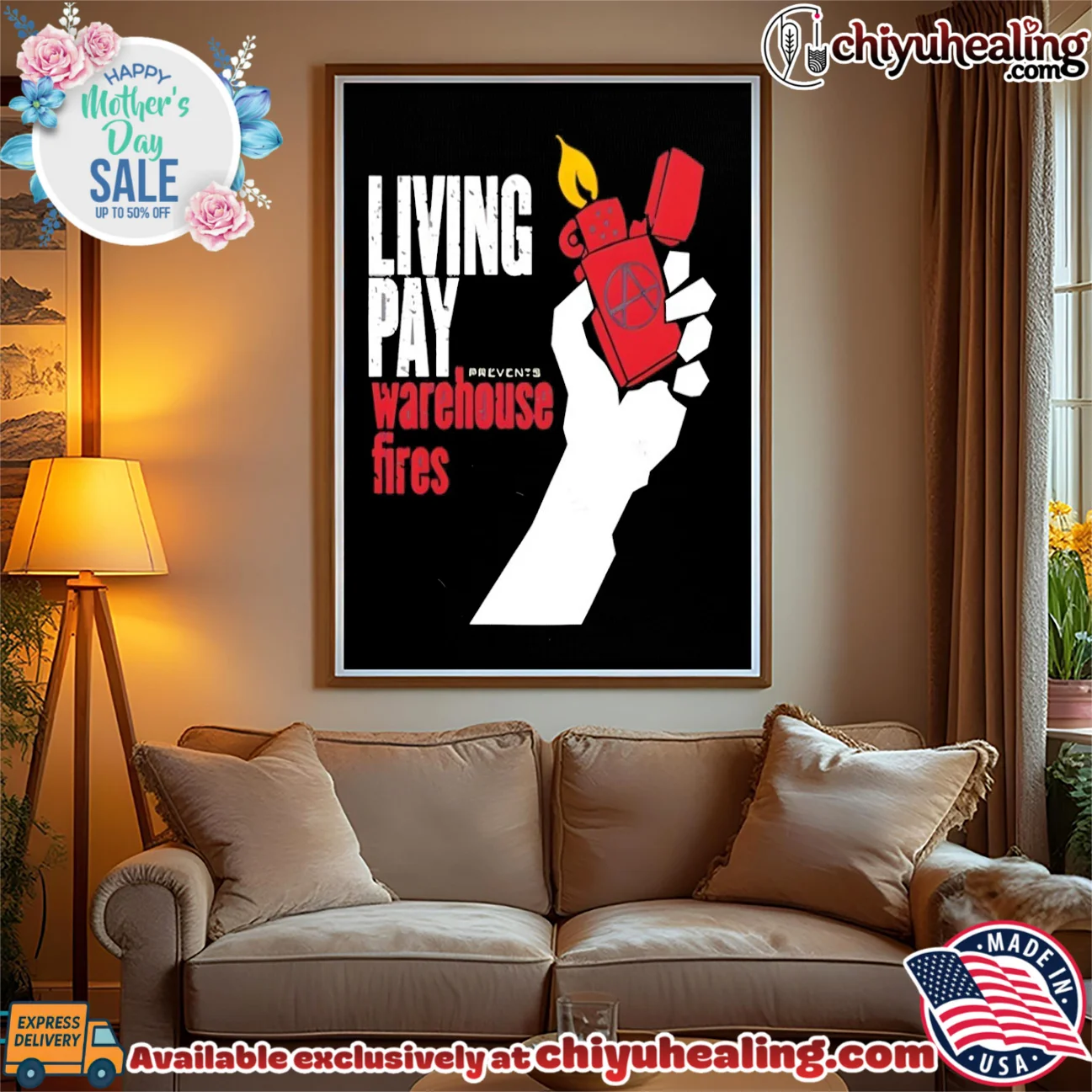 Living wages prevent warehouse fires shirt & hoodie Living wages prevent warehouse fires