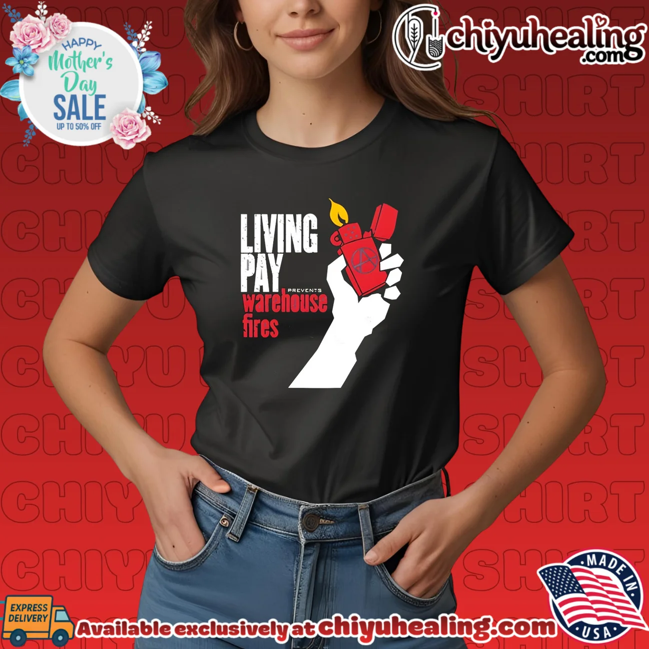 Living wages prevent warehouse fires shirt & hoodie Living wages prevent warehouse fires