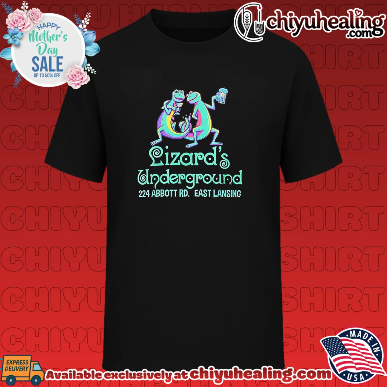 Lizard's underground 224 Abbott Rd East Landing graphic
