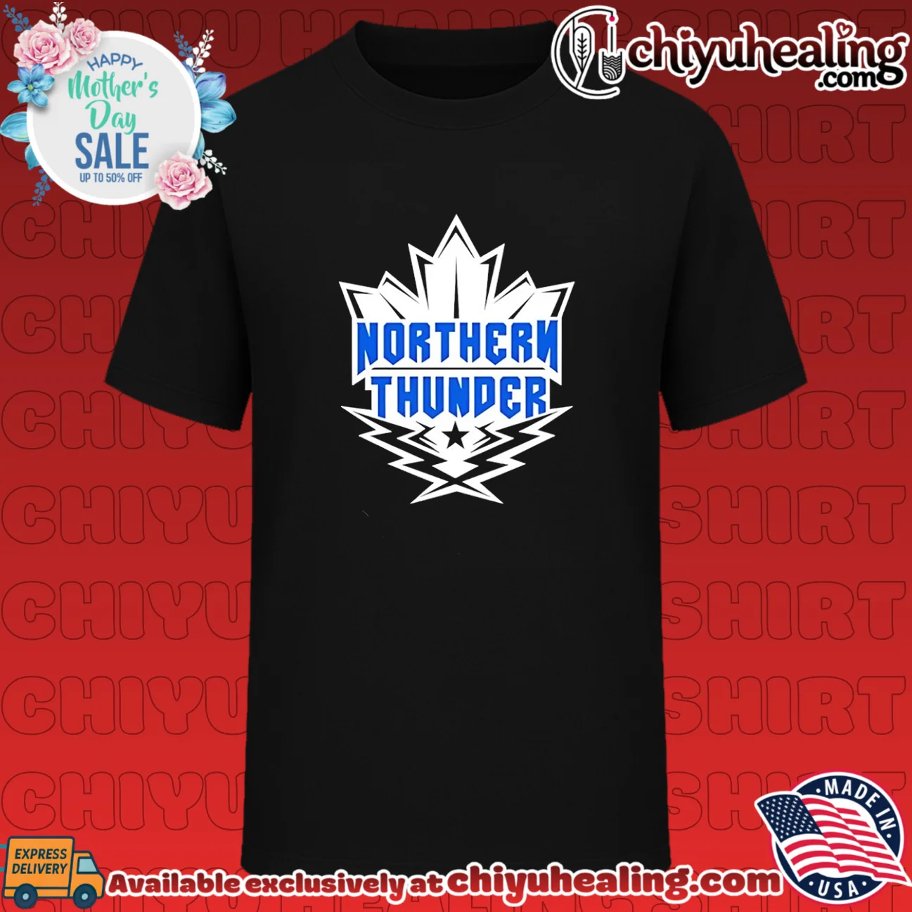 London Lighting Northern Thunder maple background
