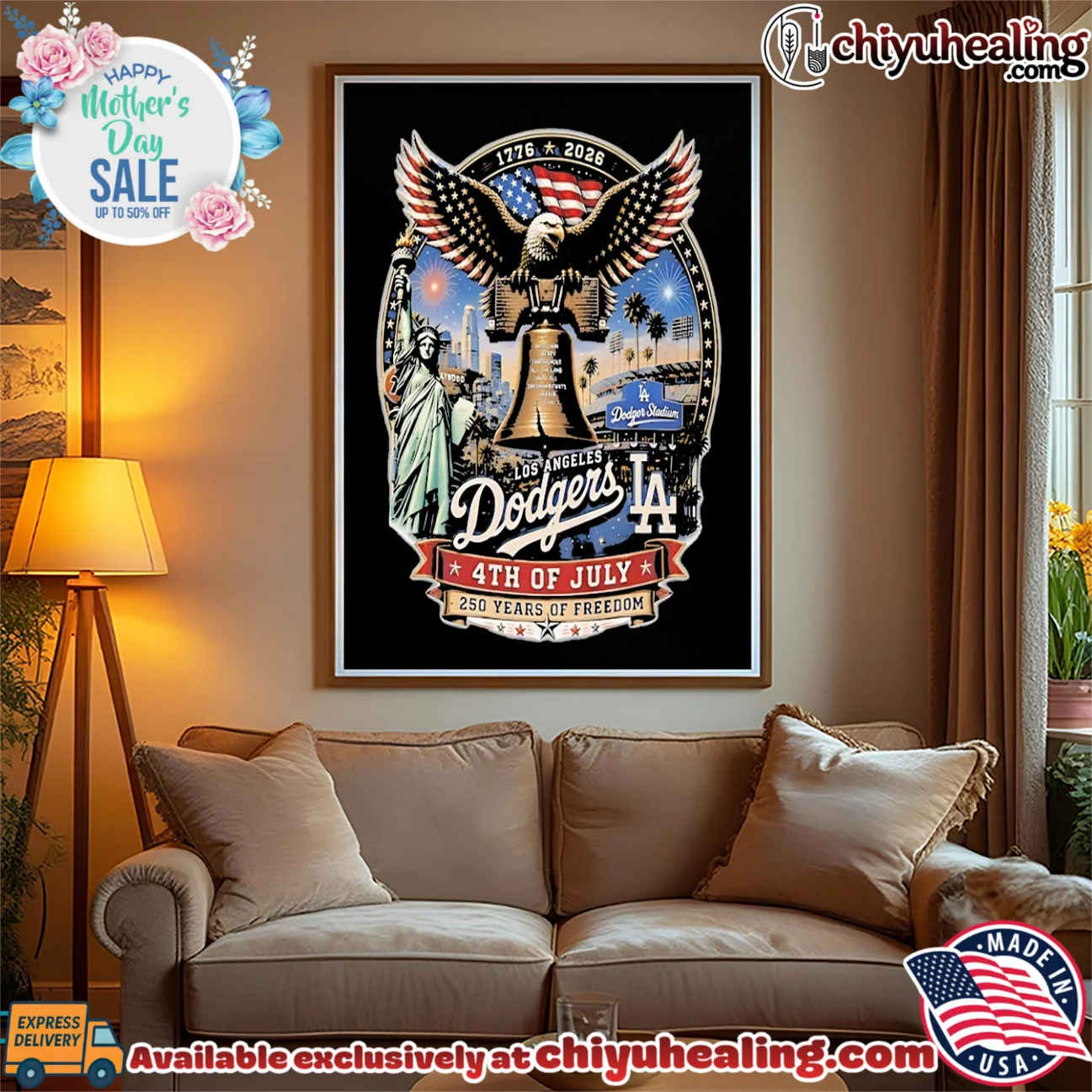Los Angeles Dodgers 1776-2026 4th of July 250 years of freedom shirt & hoodie Los Angeles Dodgers 1776-2026 4th of July 250 years of freedom