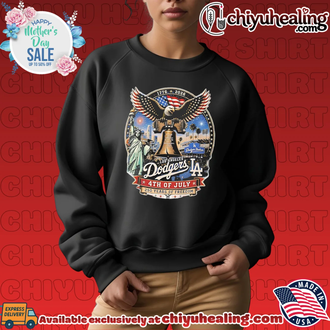 Los Angeles Dodgers 1776-2026 4th of July 250 years of freedom shirt & hoodie Los Angeles Dodgers 1776-2026 4th of July 250 years of freedom
