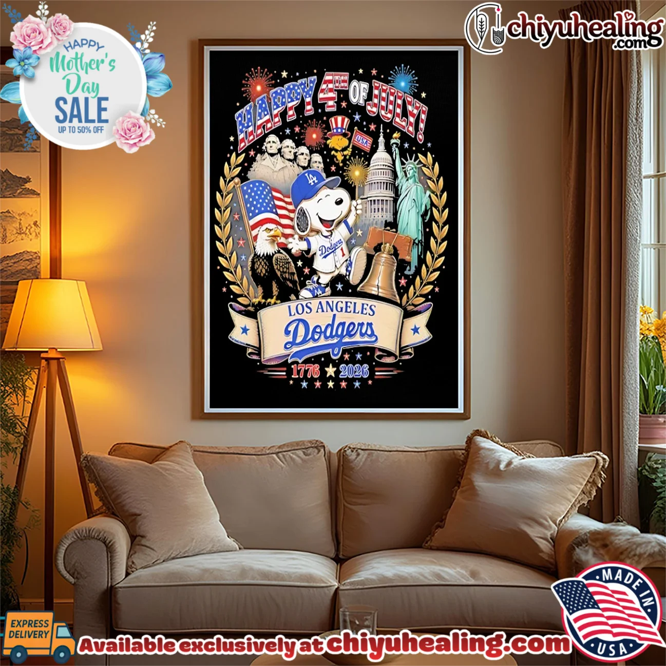 Los Angeles Dodgers happy 4th of July 250th Anniversary 1776-2026 Snoopy shirt & hoodie Los Angeles Dodgers happy 4th of July 250th Anniversary 1776-2026 Snoopy shirt & hoodie