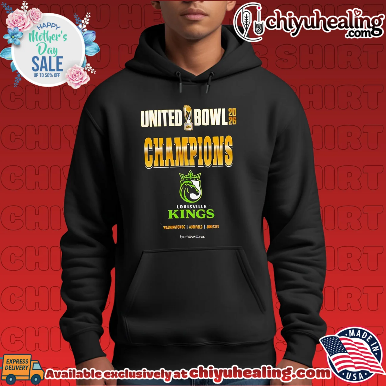 Louisville Kings 2026 United Bowl Champions logo masterpiece shirt & hoodie | IP Merchandise Louisville Kings 2026 United Bowl Champions logo masterpiece shirt & hoodie | IP Merchandise