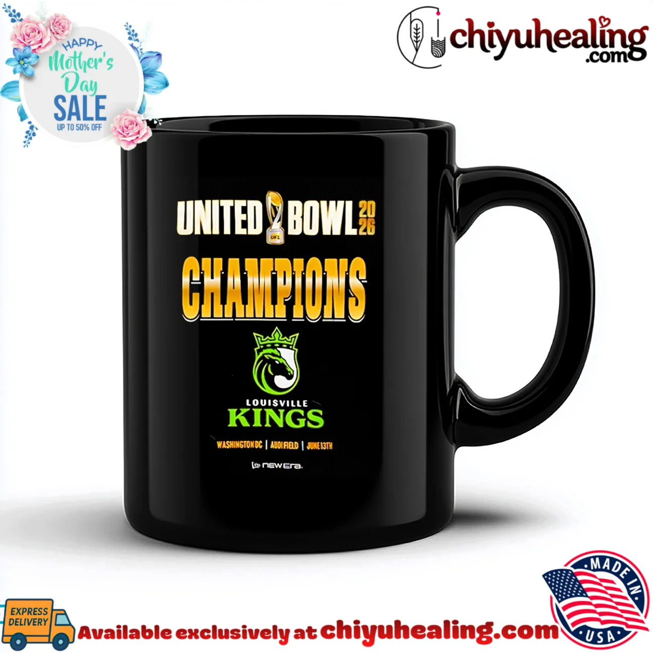 Louisville Kings 2026 United Bowl Champions logo masterpiece shirt & hoodie | IP Merchandise Louisville Kings 2026 United Bowl Champions logo