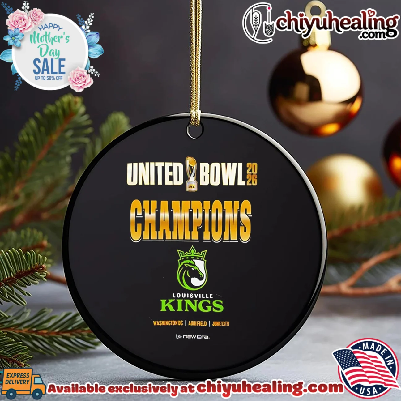 Louisville Kings 2026 United Bowl Champions logo masterpiece shirt & hoodie | IP Merchandise Louisville Kings 2026 United Bowl Champions logo