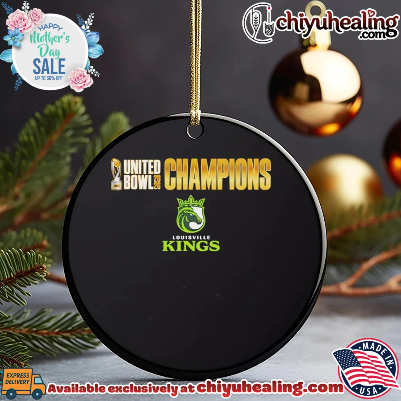 Louisville Kings UFL United Bowl 2026 Champions ultimate shirt & hoodie - The Fan Collection Louisville Kings UFL United Bowl 2026 Champions