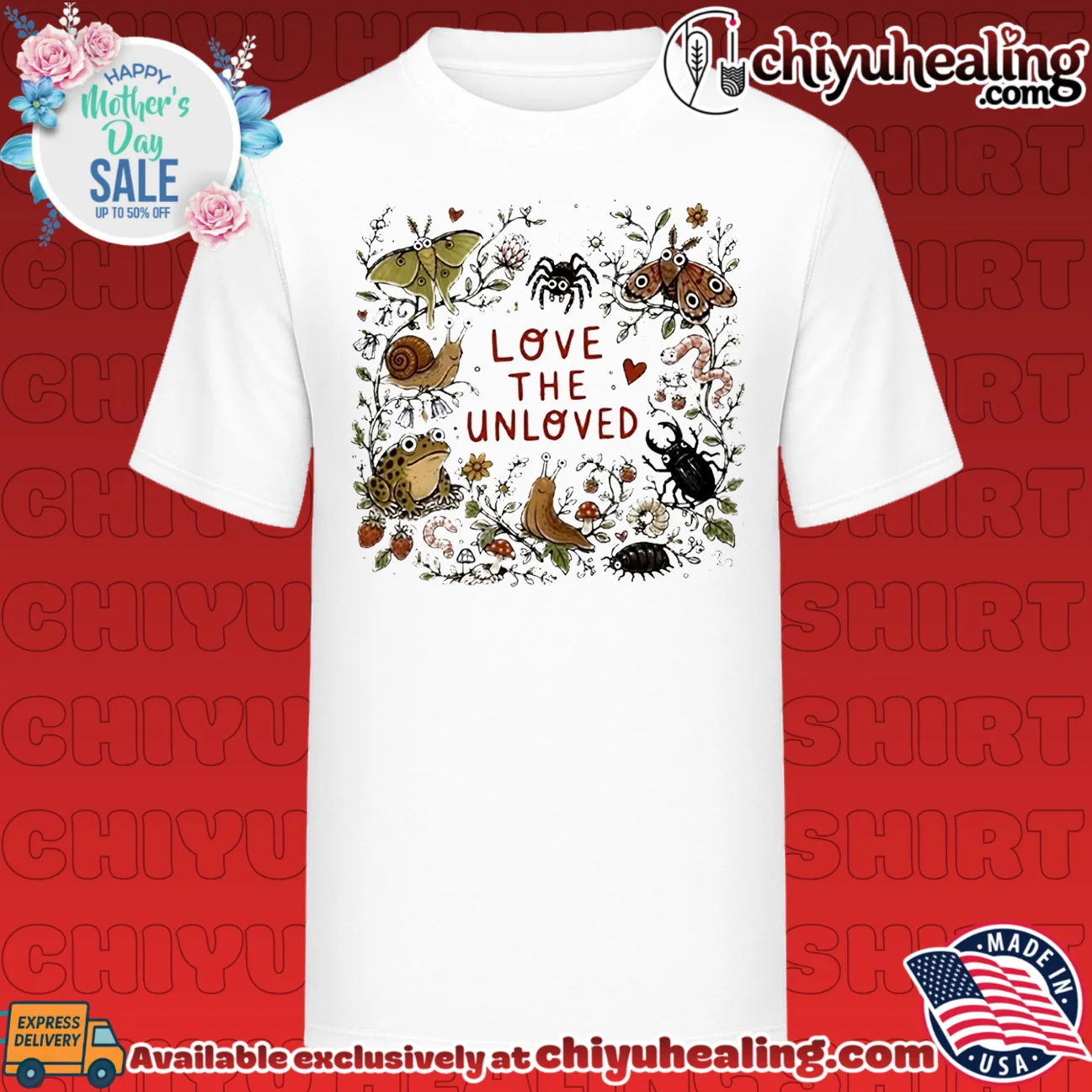 Love the Unloved Nature moth frog snail shirt & hoodie