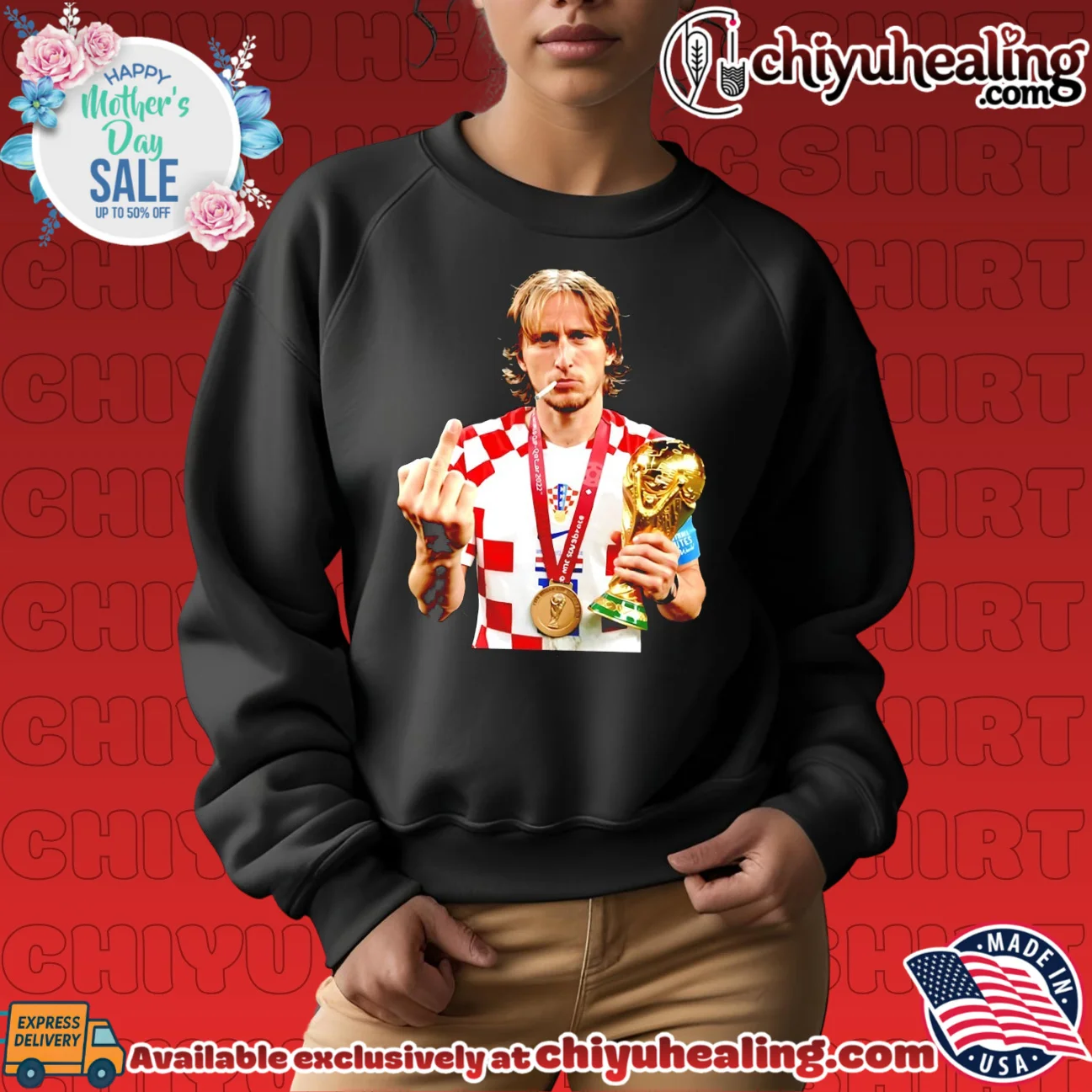 Luka Modrić Croatia World Cup Champion Soccer Legend Middle Finger shirt & hoodie Luka Modrić Croatia World Cup Champion Soccer Legend Middle Finger shirt & hoodie