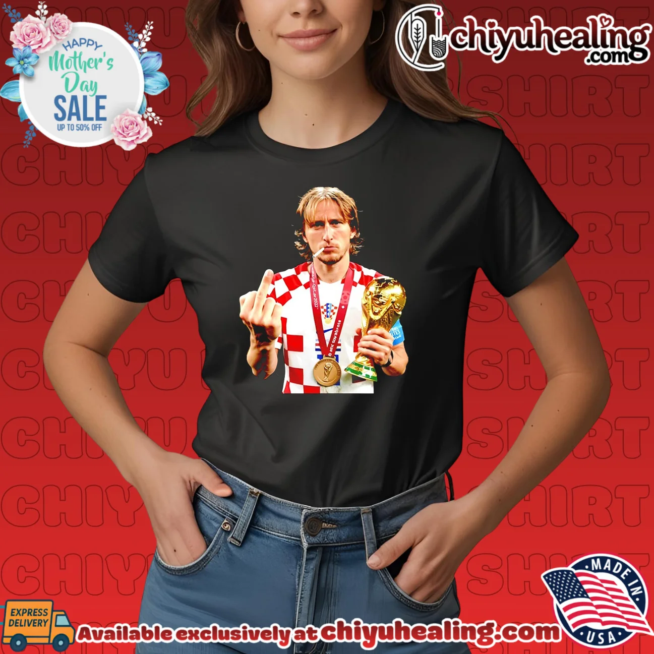 Luka Modrić Croatia World Cup Champion Soccer Legend Middle Finger shirt & hoodie Luka Modrić Croatia World Cup Champion Soccer Legend Middle Finger shirt & hoodie
