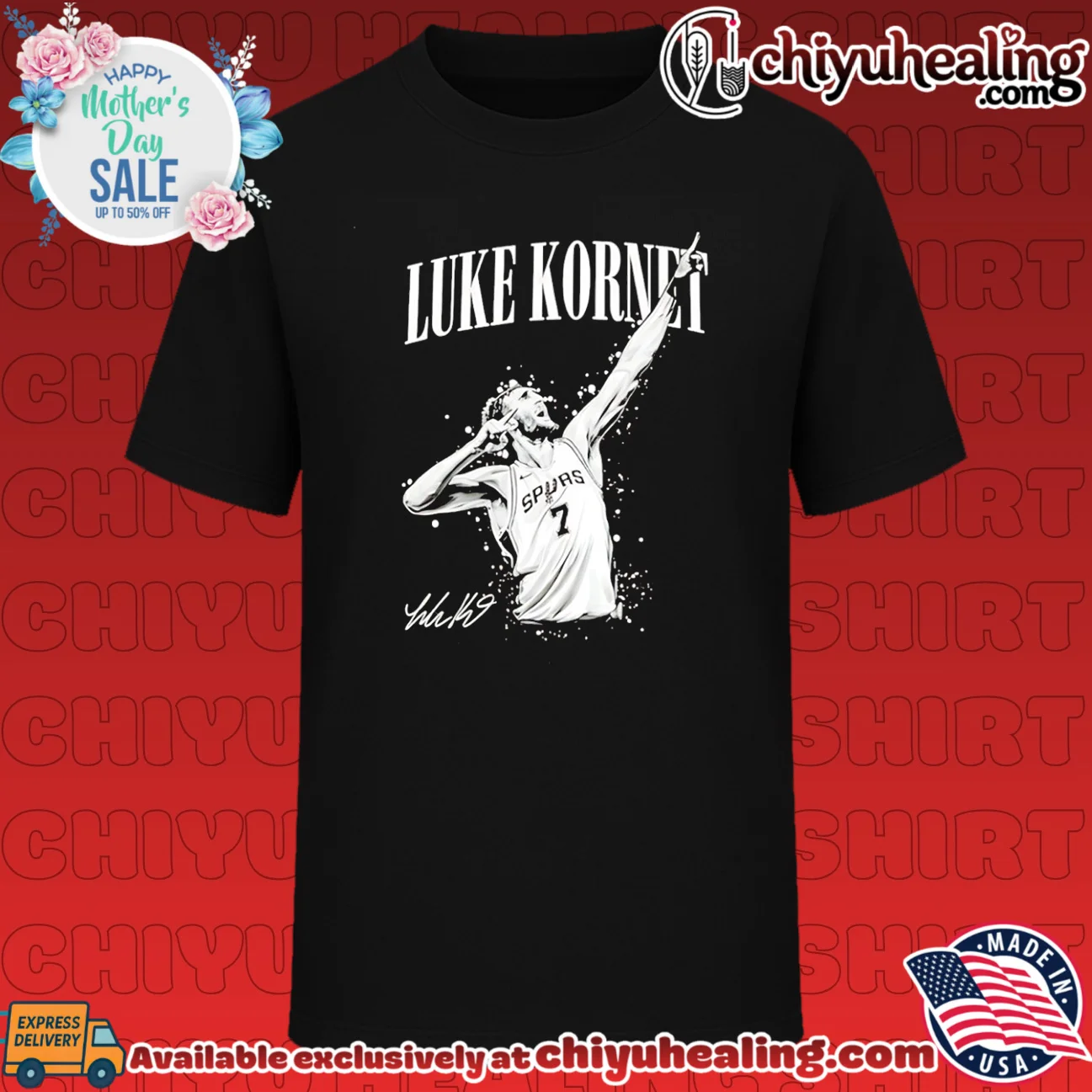 Luke Kornet San Antonio Spurs Vintage Basketball Fan signature