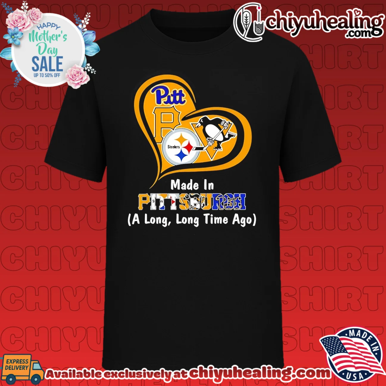 Made in PittsburghA Long Long Tim e Ago heart shirt & hoodie