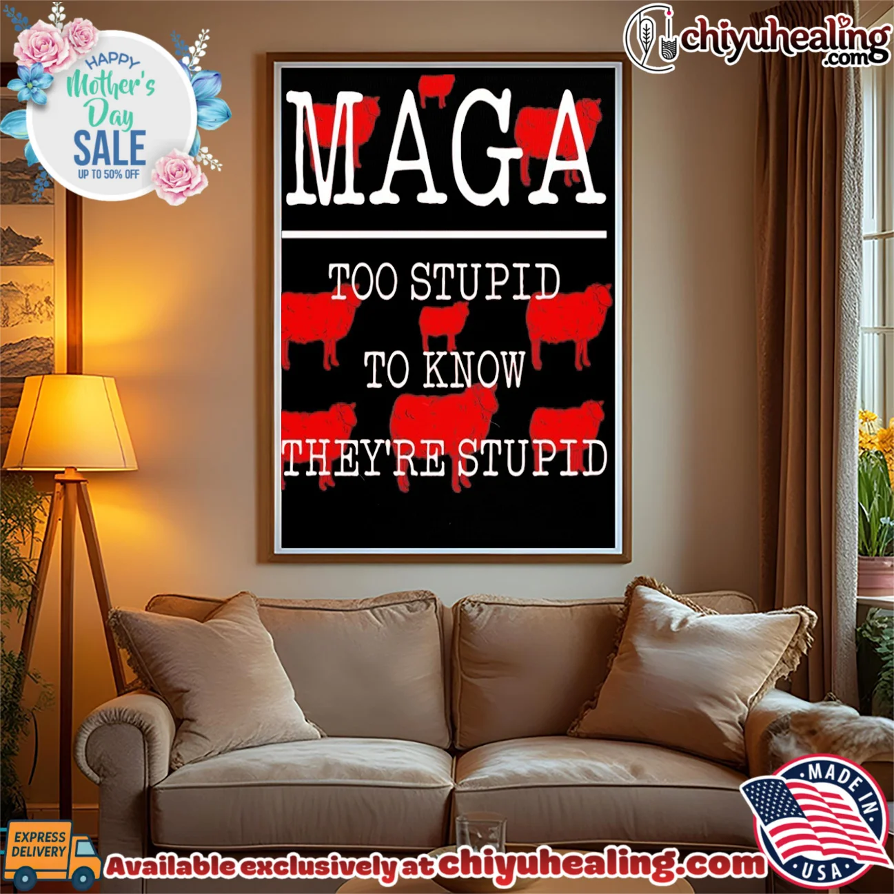 MAGA too stupid to know they're stupid shirt & hoodie MAGA too stupid to know they're stupid