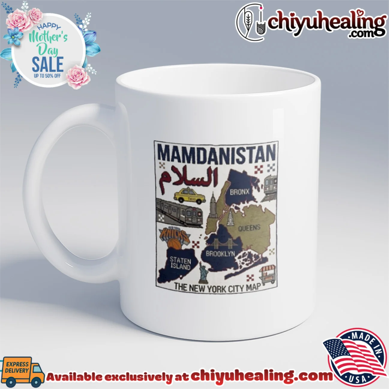 Mamdanistan New York City map graphic timeless shirt & hoodie | 2026 Edition Drop Mamdanistan New York City map graphic