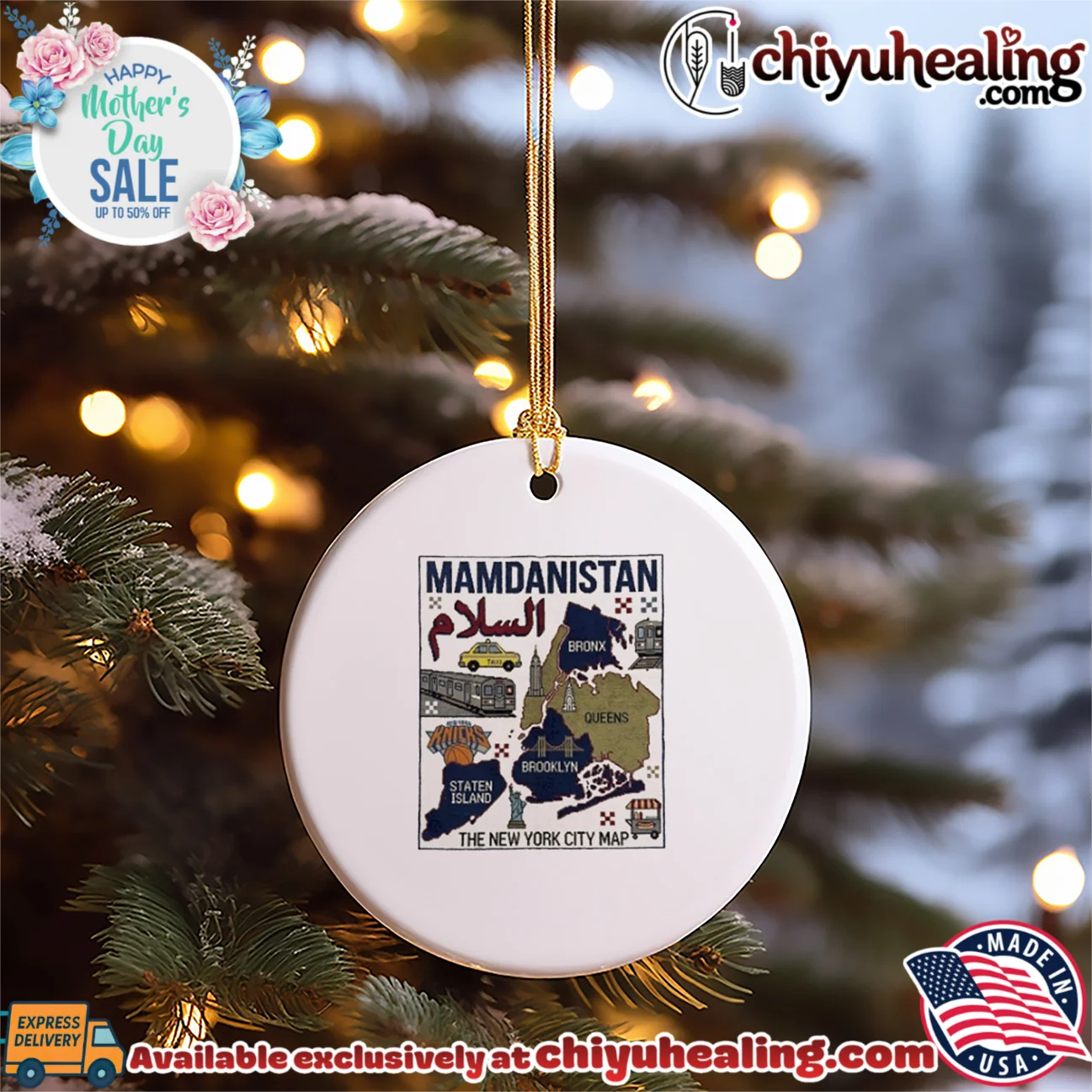 Mamdanistan New York City map graphic timeless shirt & hoodie | 2026 Edition Drop Mamdanistan New York City map graphic