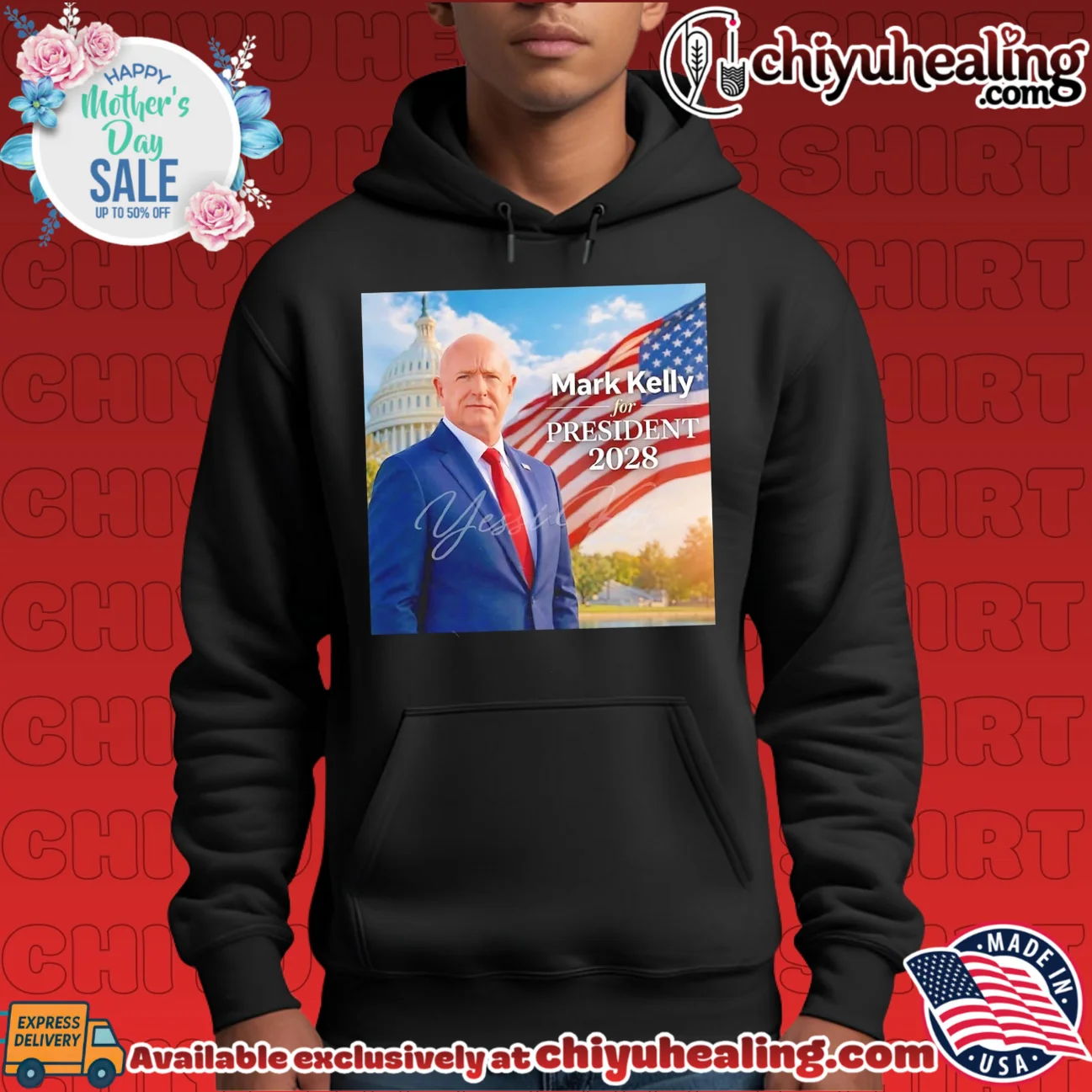 Mark Kelly for president 2028 promotional graphic masterpiece shirt & hoodie - The Fan Collection Mark Kelly for president 2028 promotional graphic masterpiece shirt & hoodie - The Fan Collection