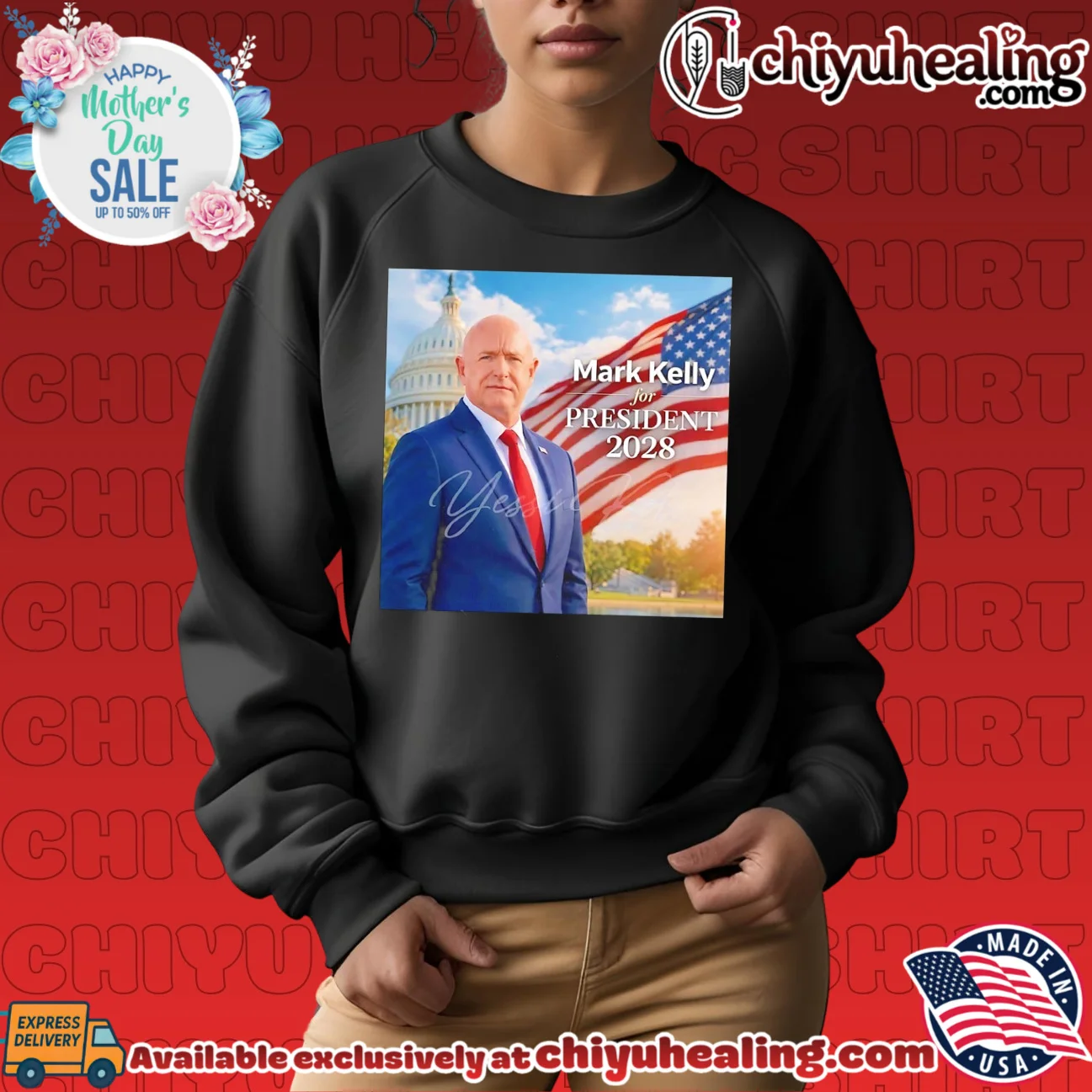 Mark Kelly for president 2028 promotional graphic masterpiece shirt & hoodie - The Fan Collection Mark Kelly for president 2028 promotional graphic