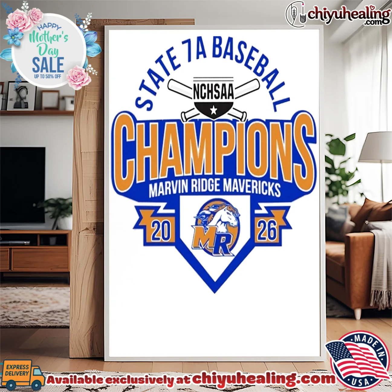 Marvin Ridge Mavericks 2026 NCHSAA State 7A Baseball Champions shirt timeless shirt & hoodie | Collector Series Marvin Ridge Mavericks 2026 NCHSAA State 7A Baseball Champions shirt
