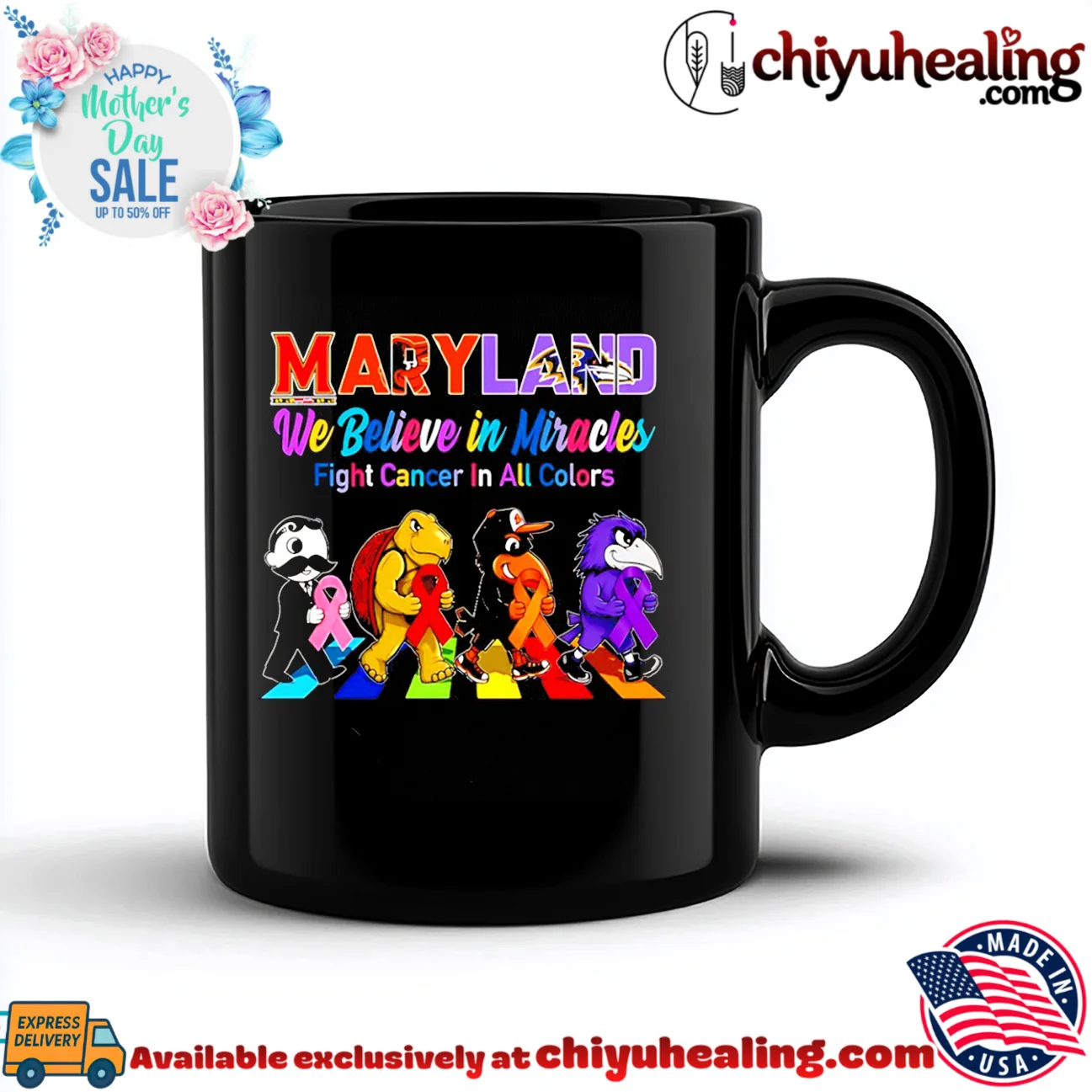 Maryland Sports We believe in Miracles fight cancer on all color abbey road prime shirt & hoodie | Iconic Look Maryland Sports We believe in Miracles fight cancer on all color abbey road