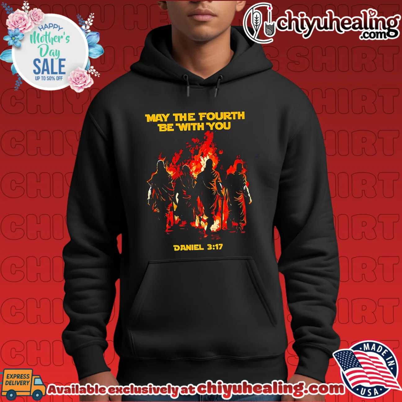Maybe the fourth be with you Daniel 3-17 illustration original shirt & hoodie | Collector Series Maybe the fourth be with you Daniel 3-17 illustration original shirt & hoodie | Collector Series