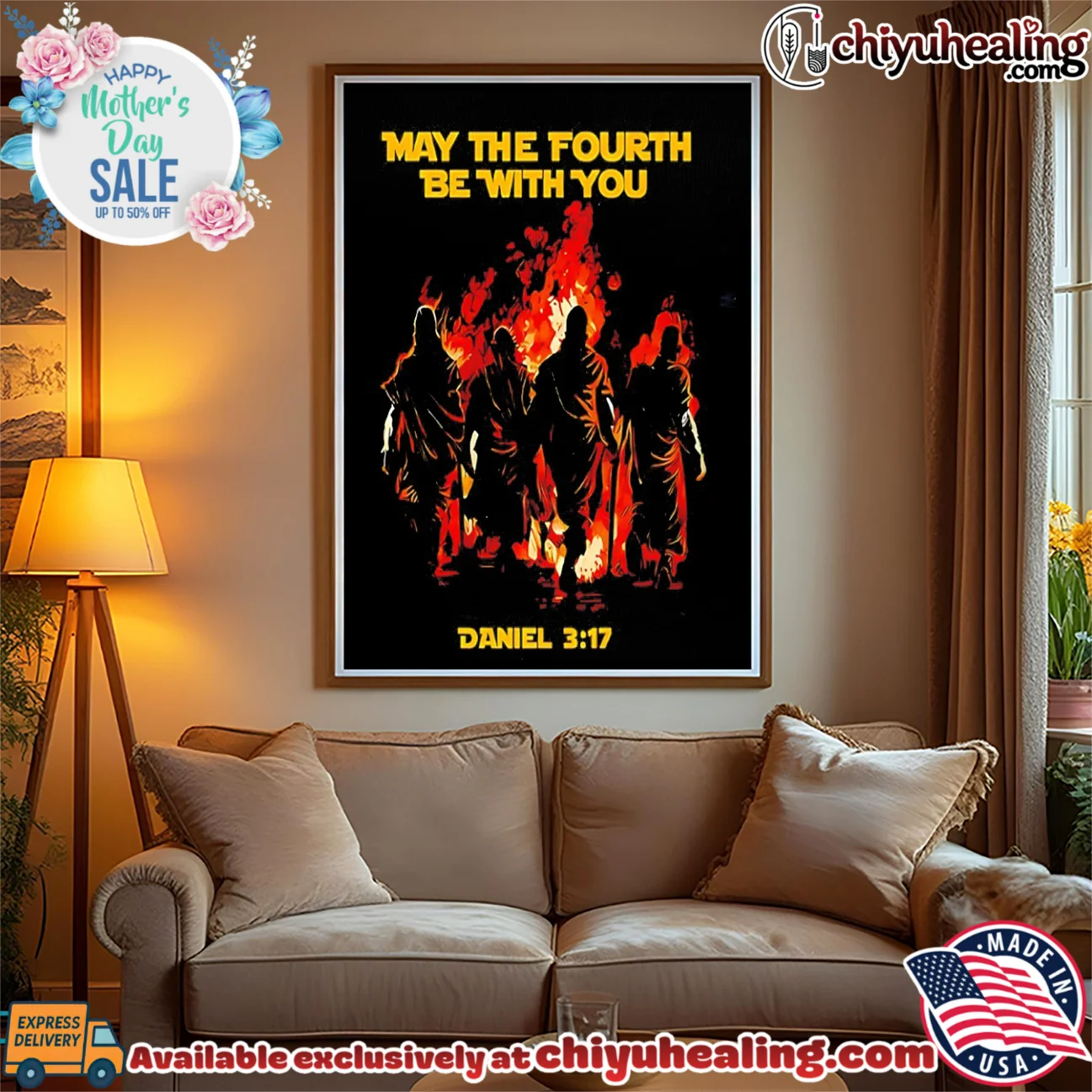 Maybe the fourth be with you Daniel 3-17 illustration original shirt & hoodie | Collector Series Maybe the fourth be with you Daniel 3-17 illustration