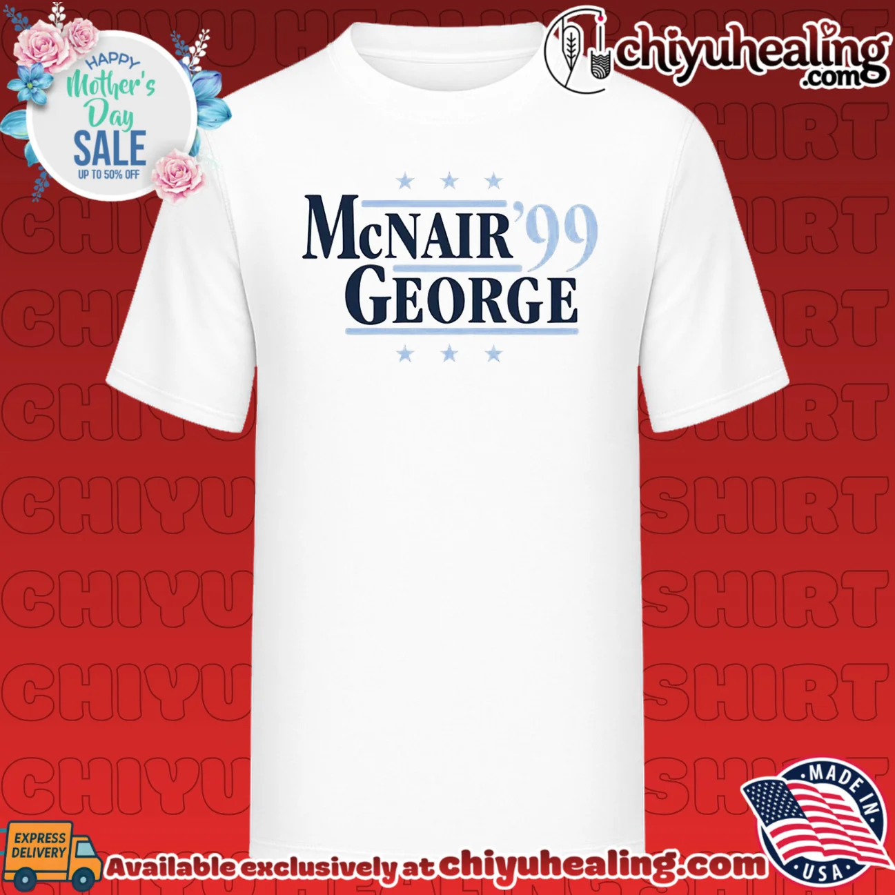 McNair and George '99 Tennessee Titans NFL shirt & hoodie
