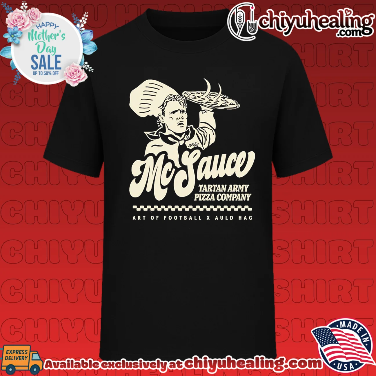 McSauce Tartan Army Pizza Company Art of Football x Auld Hag shirt & hoodie