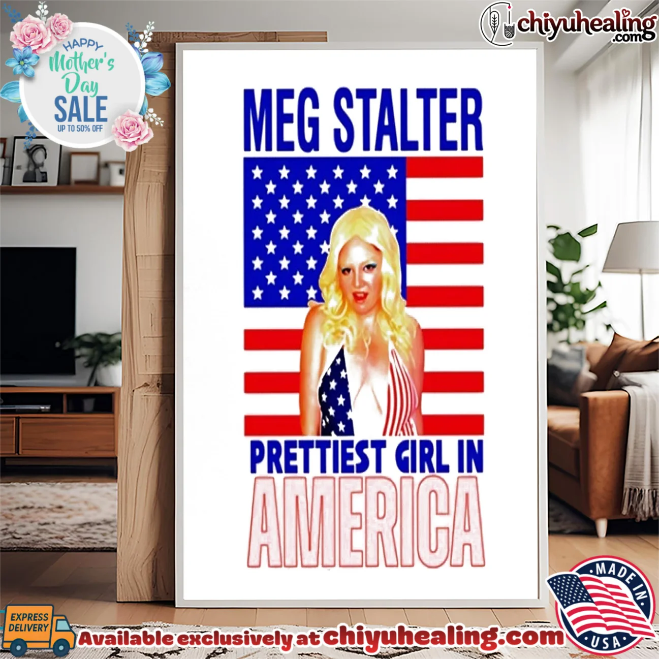 Meg Stalter Prettiest Girl In America custom shirt & hoodie | Exclusive Fan Gear Meg Stalter Prettiest Girl In America