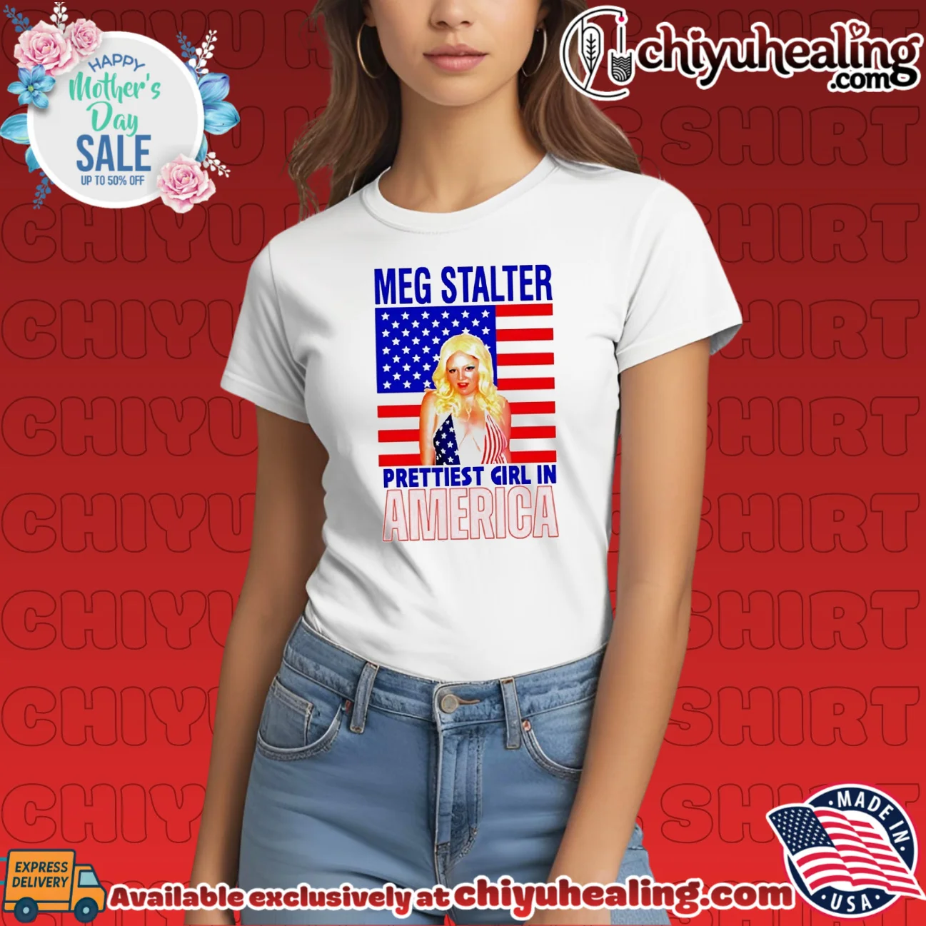Meg Stalter Prettiest Girl In America custom shirt & hoodie | Exclusive Fan Gear Meg Stalter Prettiest Girl In America