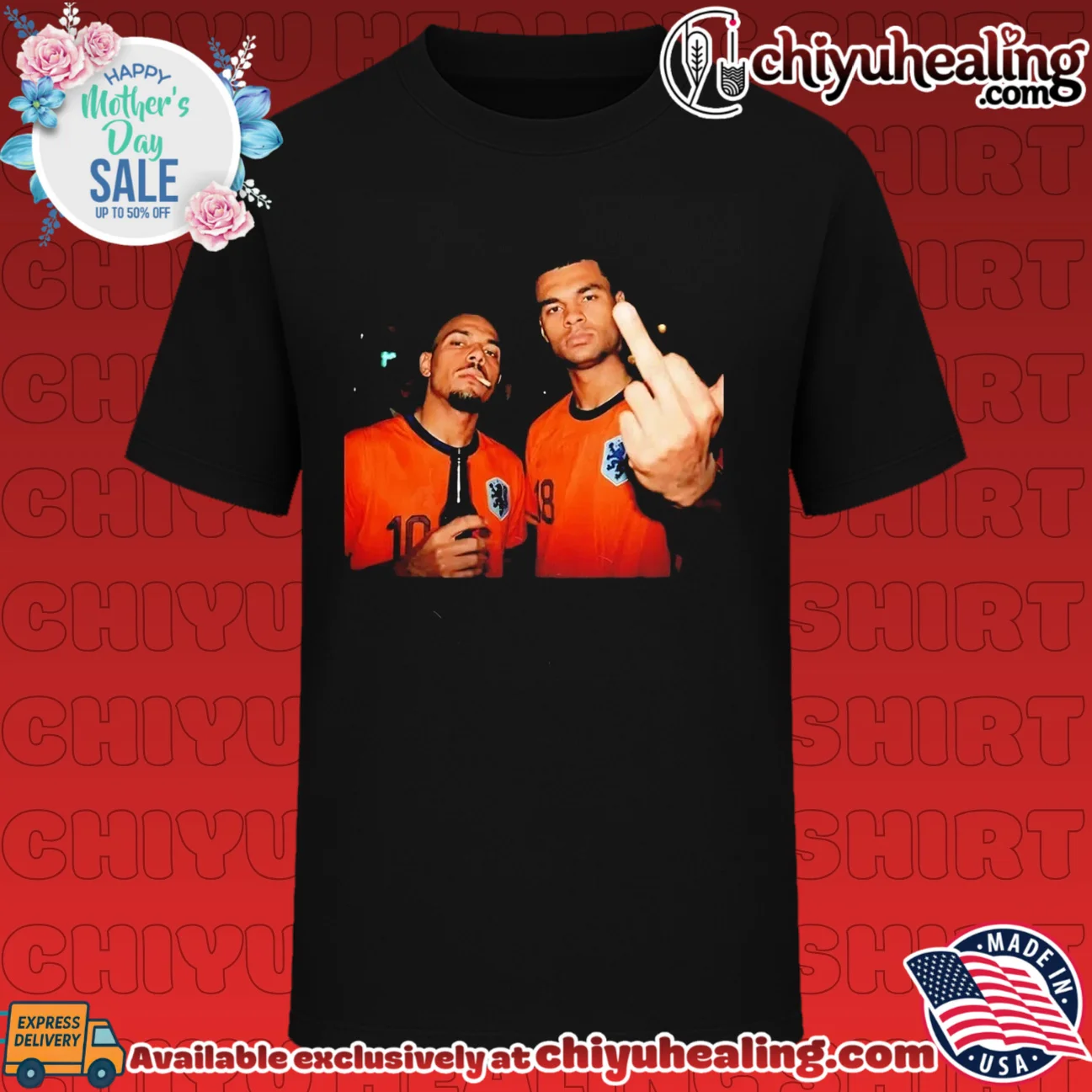 Memphis Depay and Cody Gakpo Netherlands Fc middle finger shirt & hoodie
