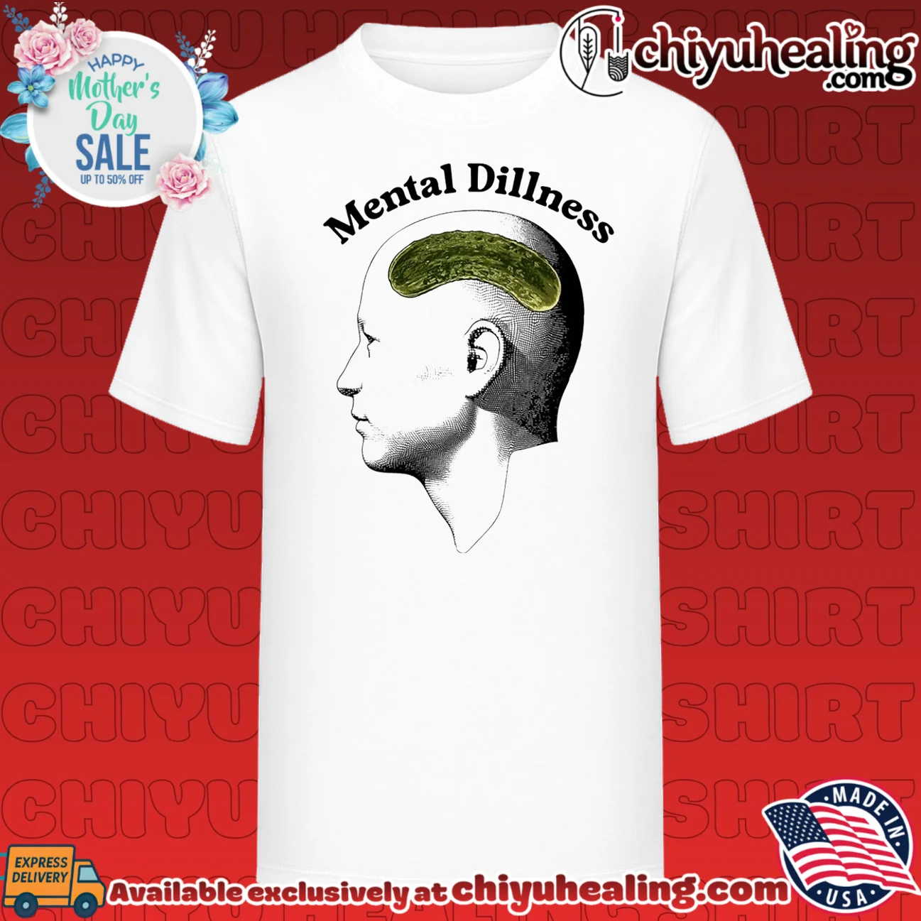 Mental Dillness pickle funny pun brain humor