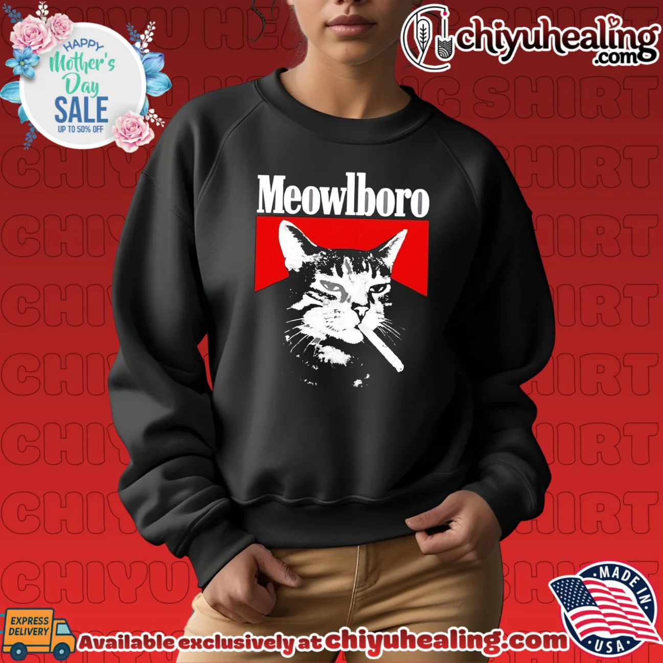 Meowlboro smoking meow cat shirt & hoodie Meowlboro smoking meow cat