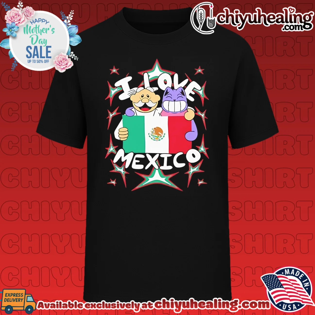Mexican doctor and cartoon cat I love Mexico shirt & hoodie