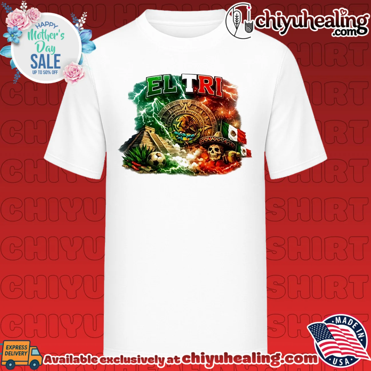 Mexico El Tri flag graphic shirt