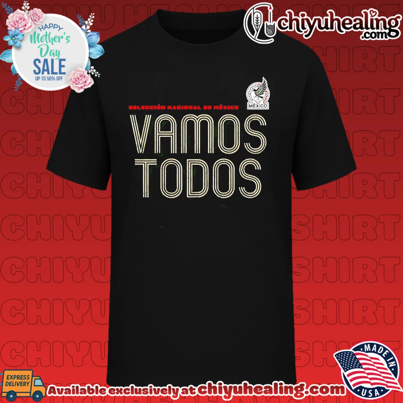 Mexico National Team Vamos Todos Inline Bold