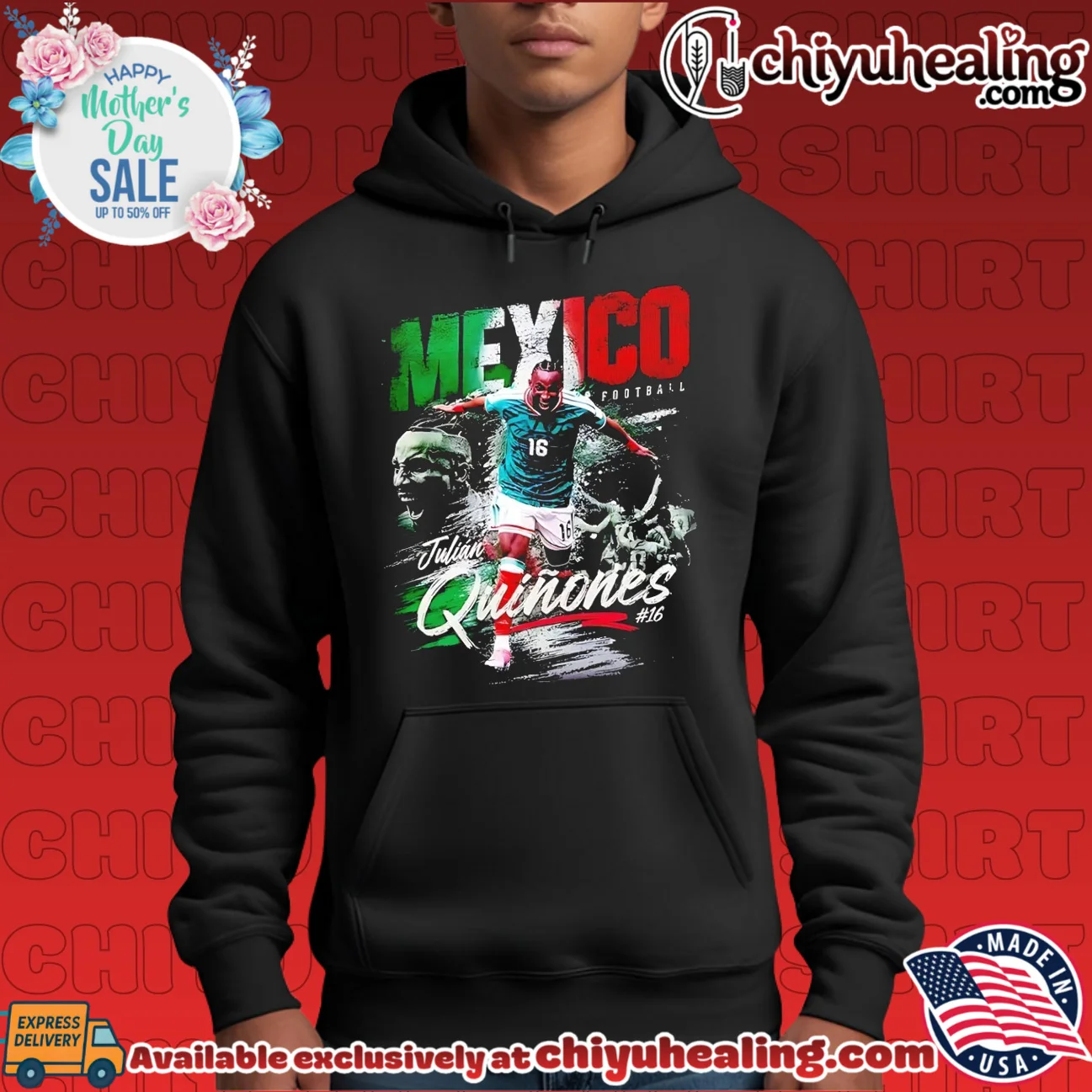 Mexico soccer player Julian Quinones running pose vintage essential shirt & hoodie - Premium Streetwear Mexico soccer player Julian Quinones running pose vintage essential shirt & hoodie - Premium Streetwear
