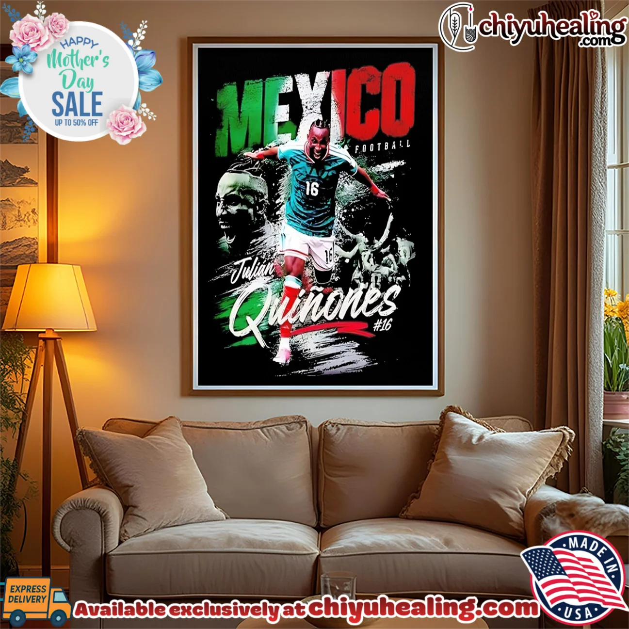 Mexico soccer player Julian Quinones running pose vintage essential shirt & hoodie - Premium Streetwear Mexico soccer player Julian Quinones running pose vintage