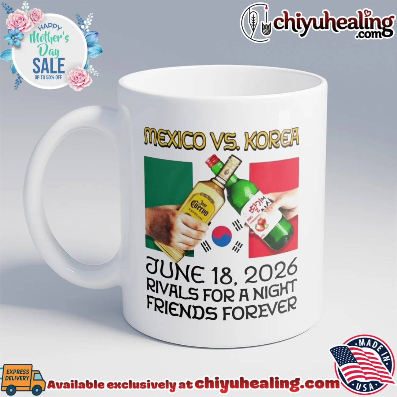 Mexico vs Korea Rivals For A Night Friends Forever shirt & hoodie Mexico vs Korea Rivals For A Night Friends Forever